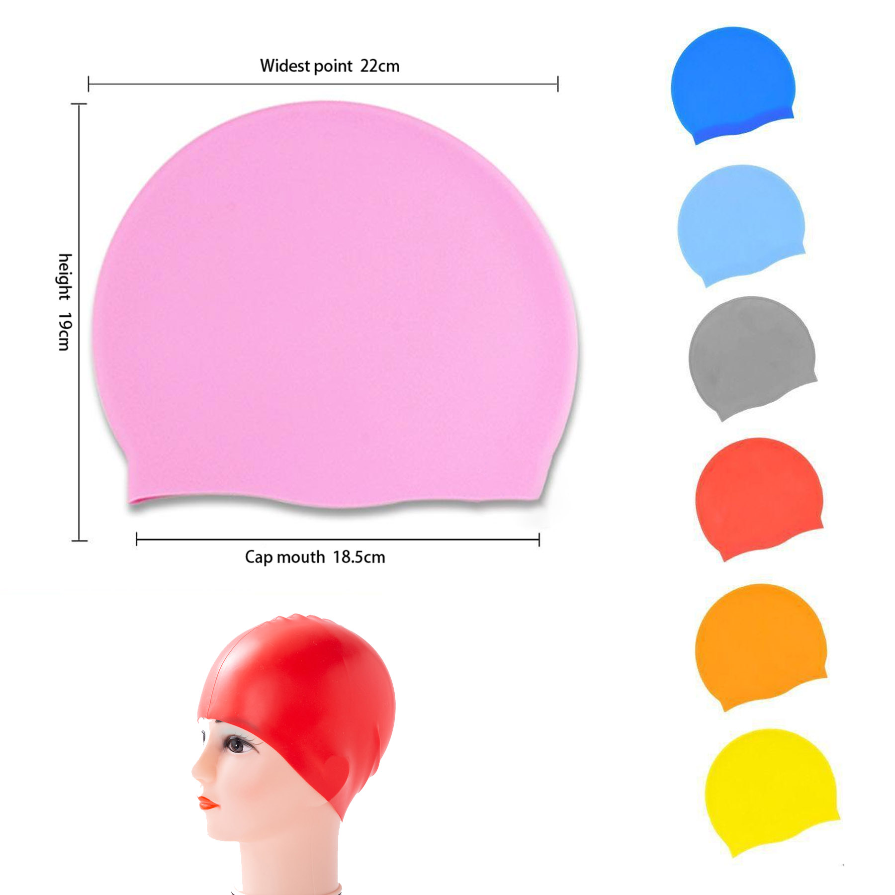 Silicone Waterproof Swimming Cap 2