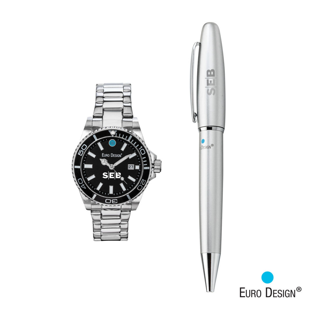 Euro Design® Velten Watch/Pen Set