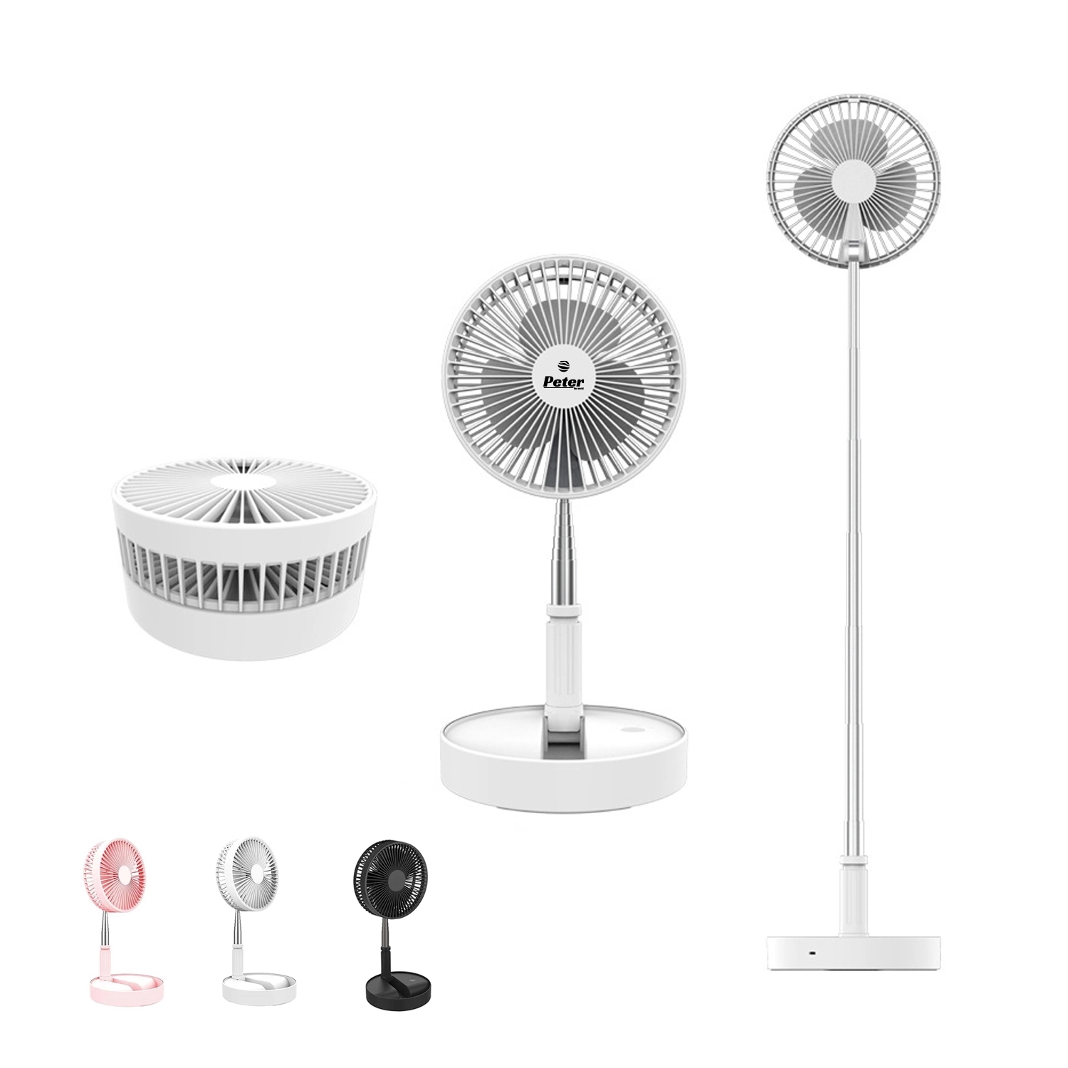 Foldable Adjustable Standing Fan 1