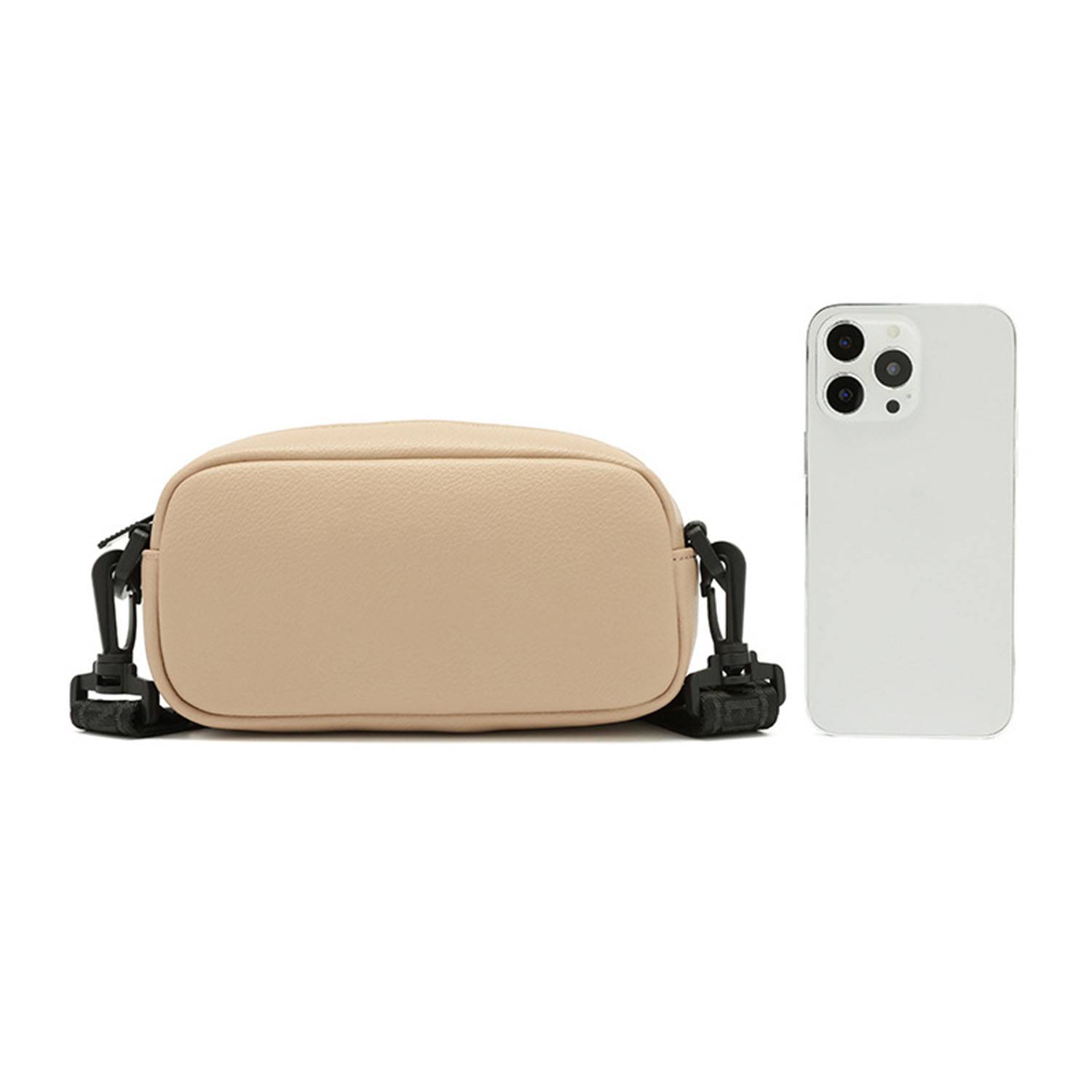 PU Leather Fashion Zipper Crossbody Bag 8