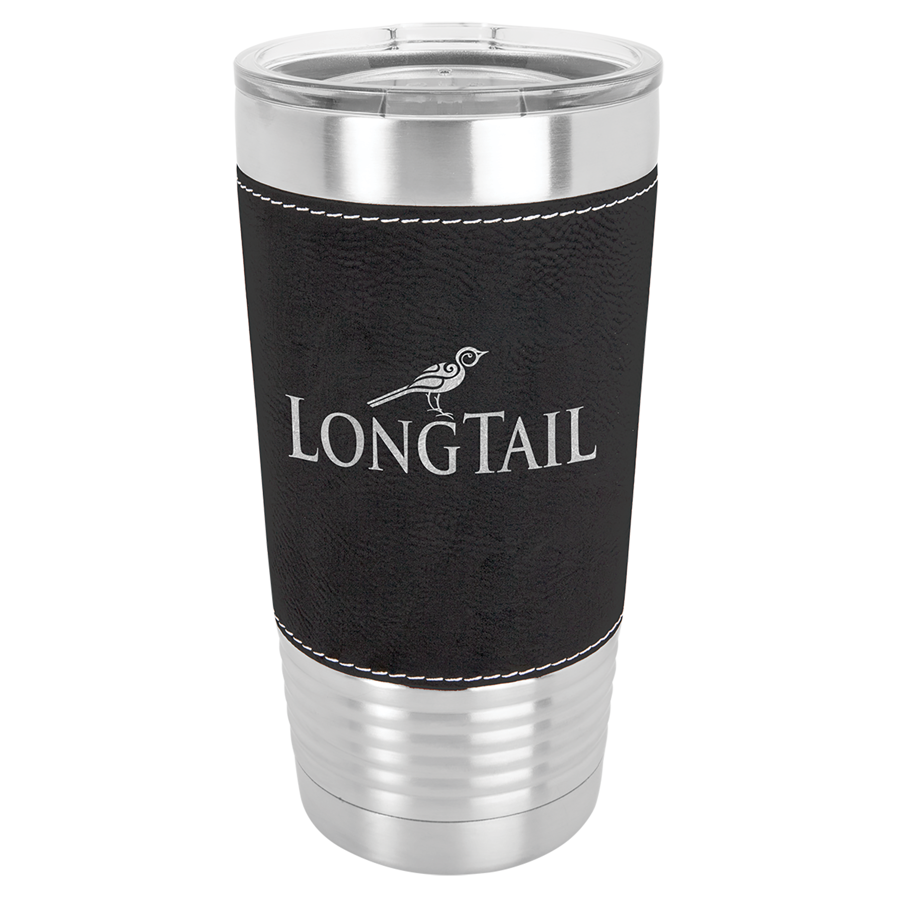 Polar Camel 20 oz. Leatherette Tumbler with Clear Lid 6