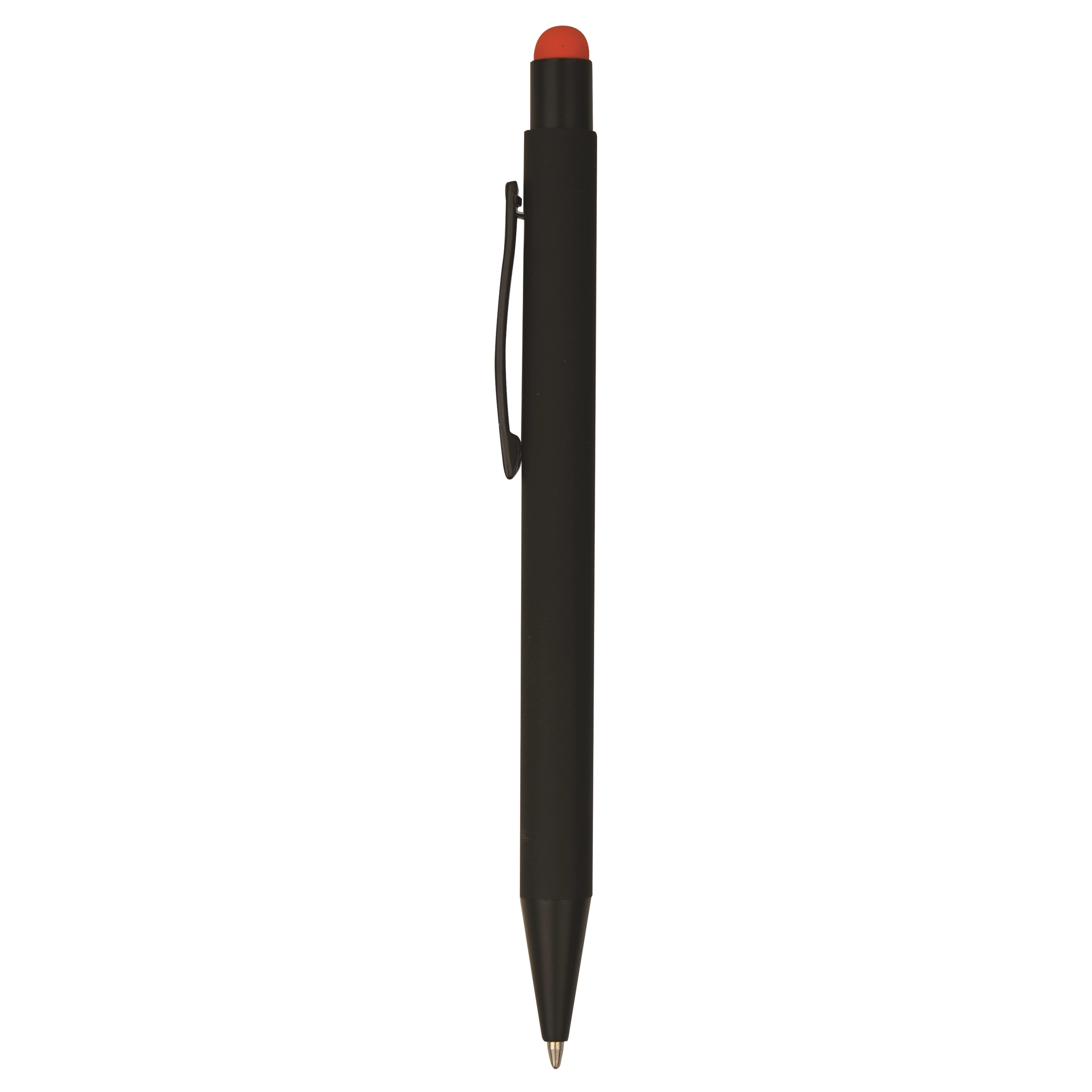 Soft-Velvet-Touch Click Metal Stylus Pen with Color Logos 8