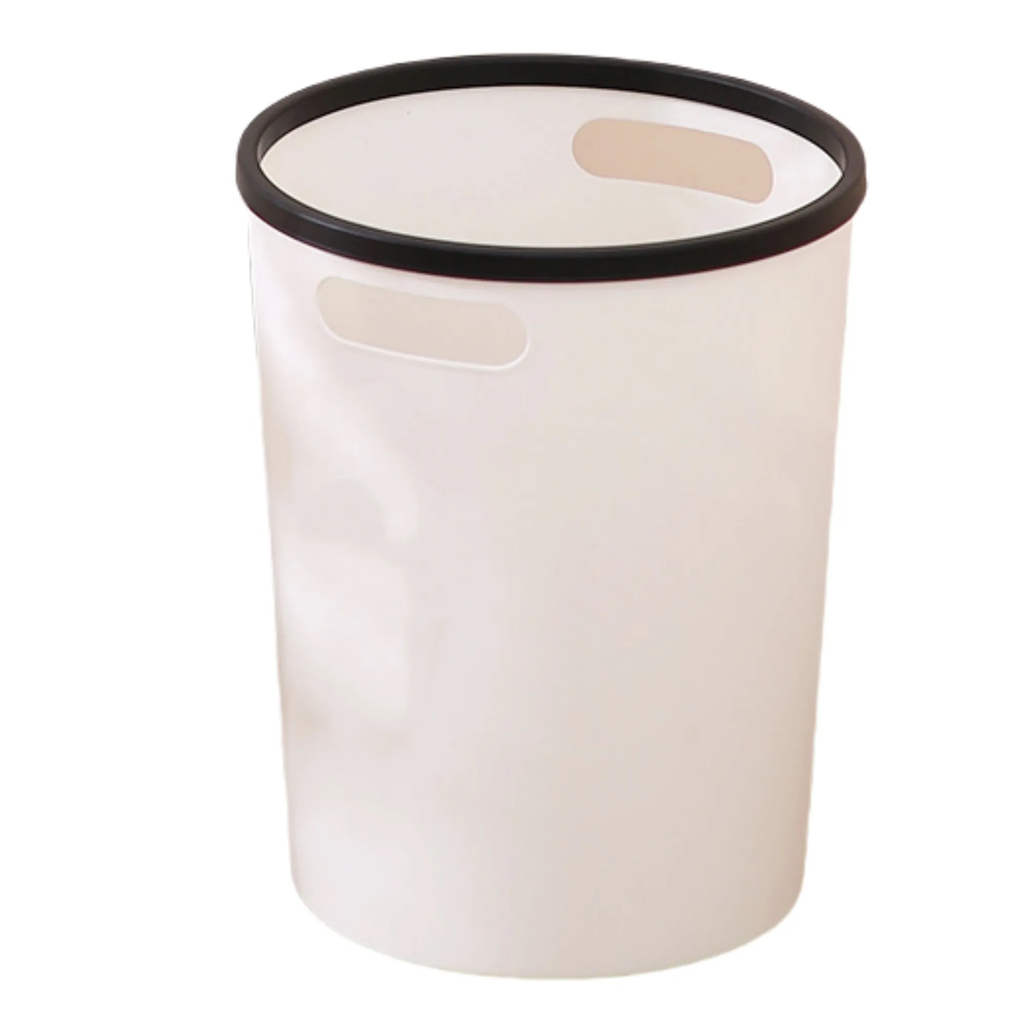 Round Trash Can With Handles And Press Ring 6