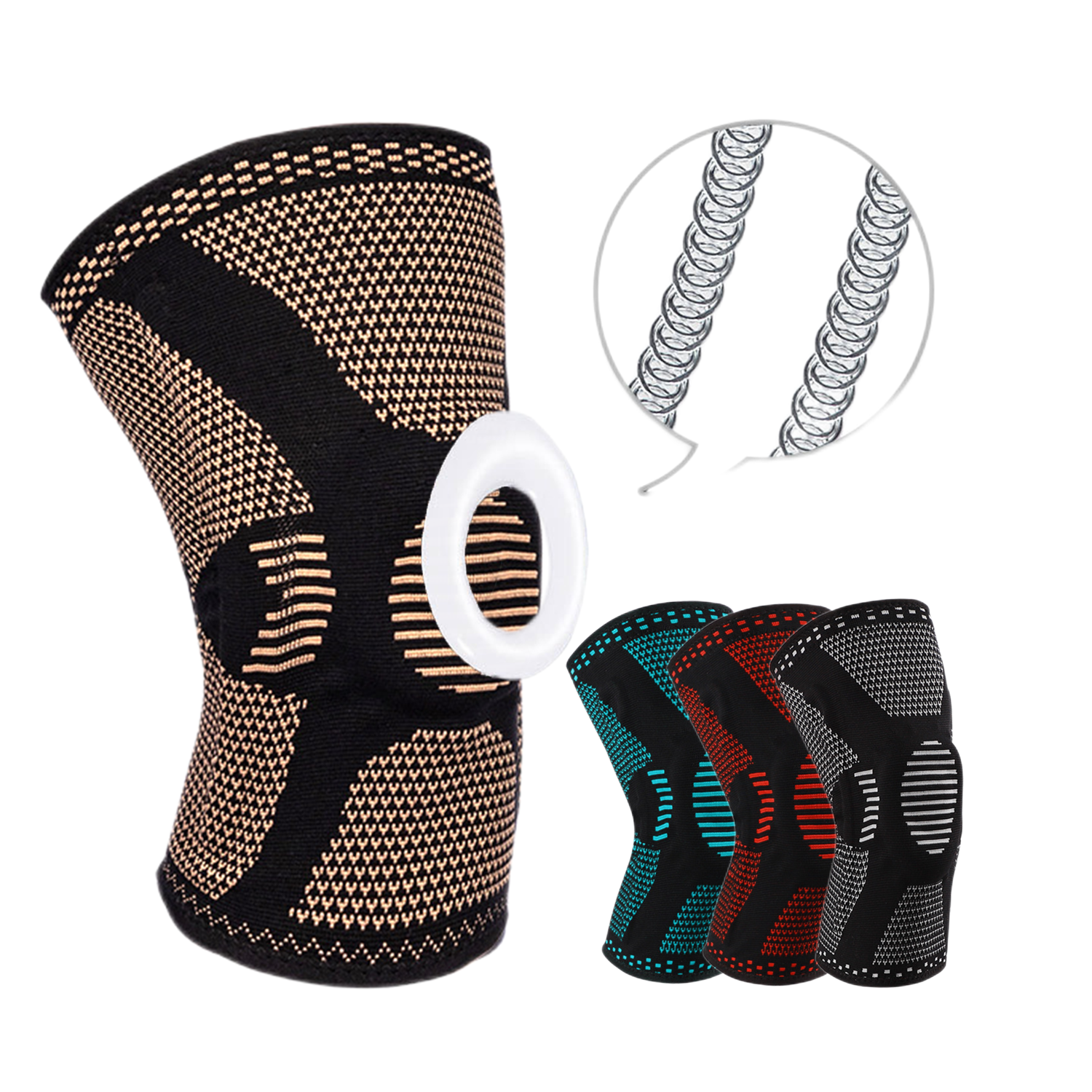 Compression Knee Sleeves With Gel Pad & Side Stabilizer 3
