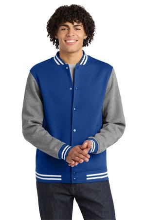 Sport-Tek Fleece Letterman Jacket. ST270 9