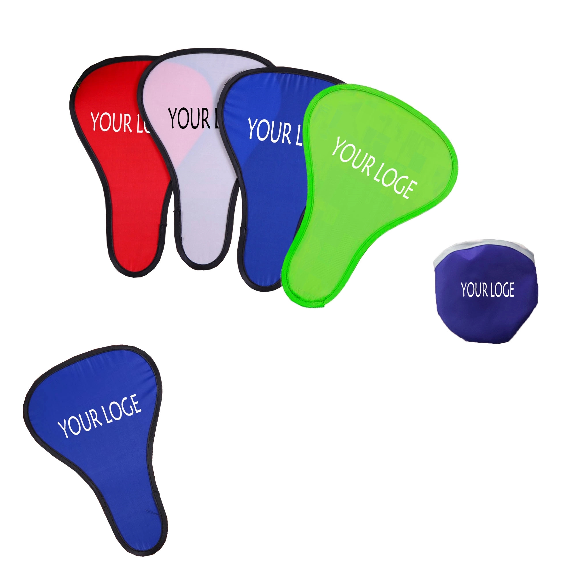 T Shape Foldable Fan With Pouch MOQ 100PCS 2