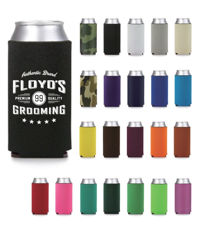 24oz Premium Foam Can Cooler-Screen Printed, custom koozie with logo imprint 2