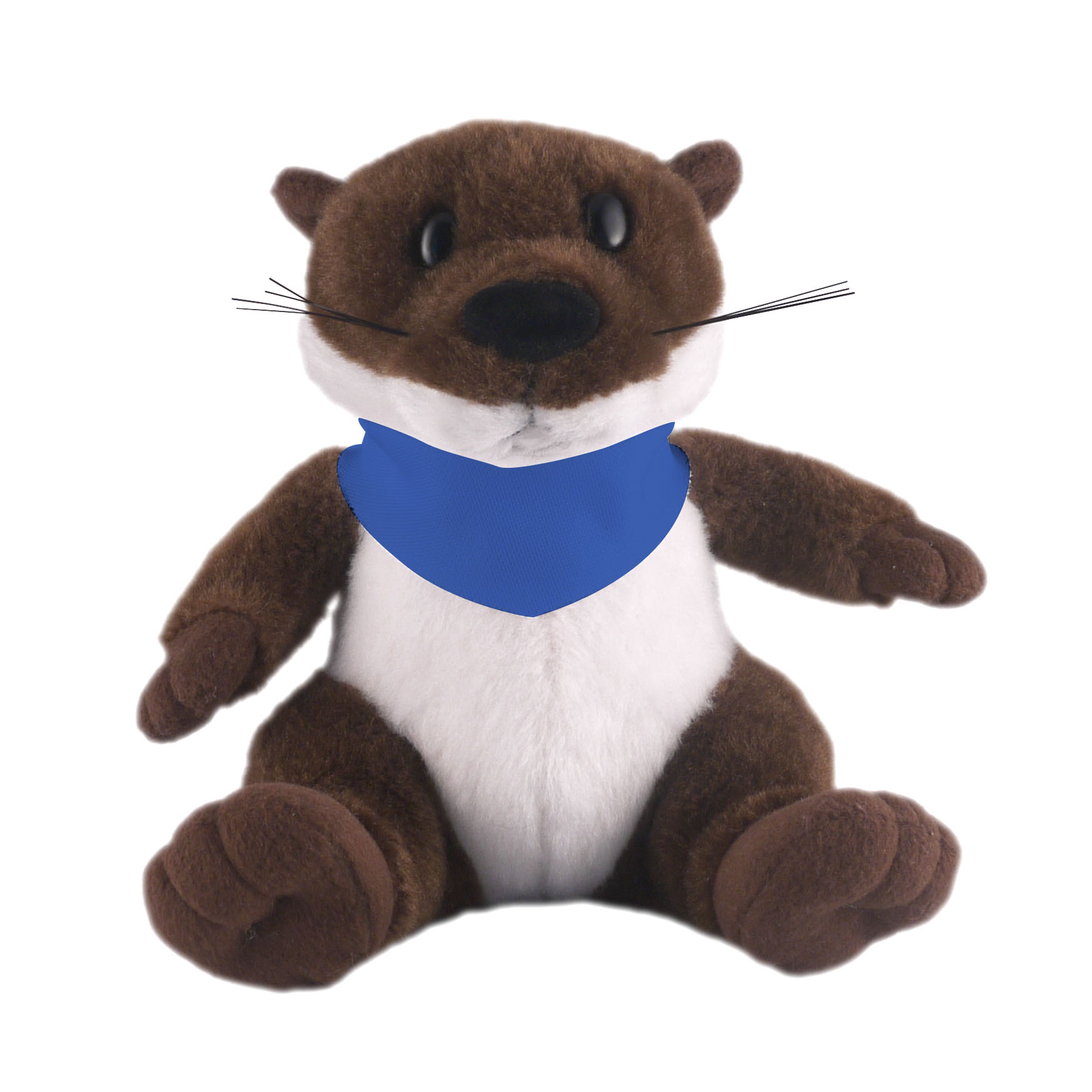 Soft Plush Stuffed Sitting Otter with Bandana 5