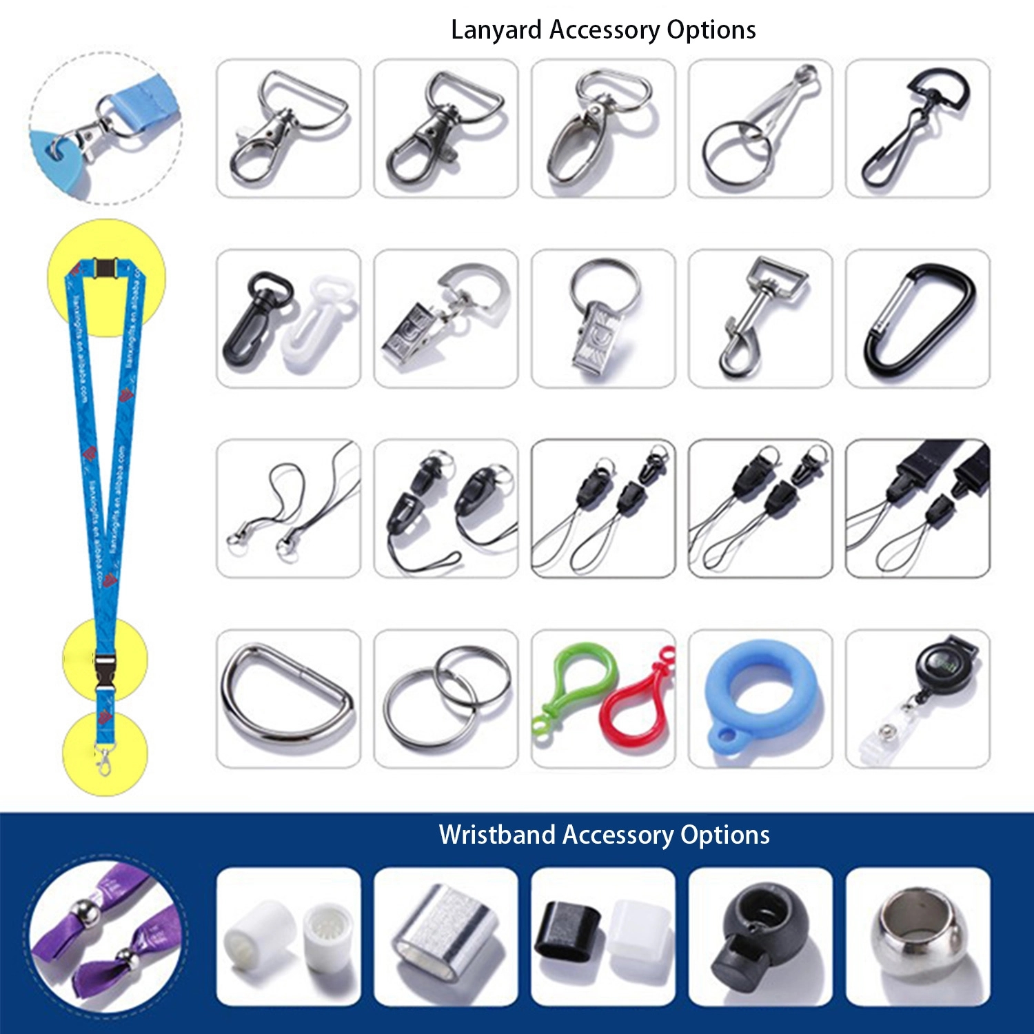 3/4" Lanyard W/ Retractable Badge Reel 3