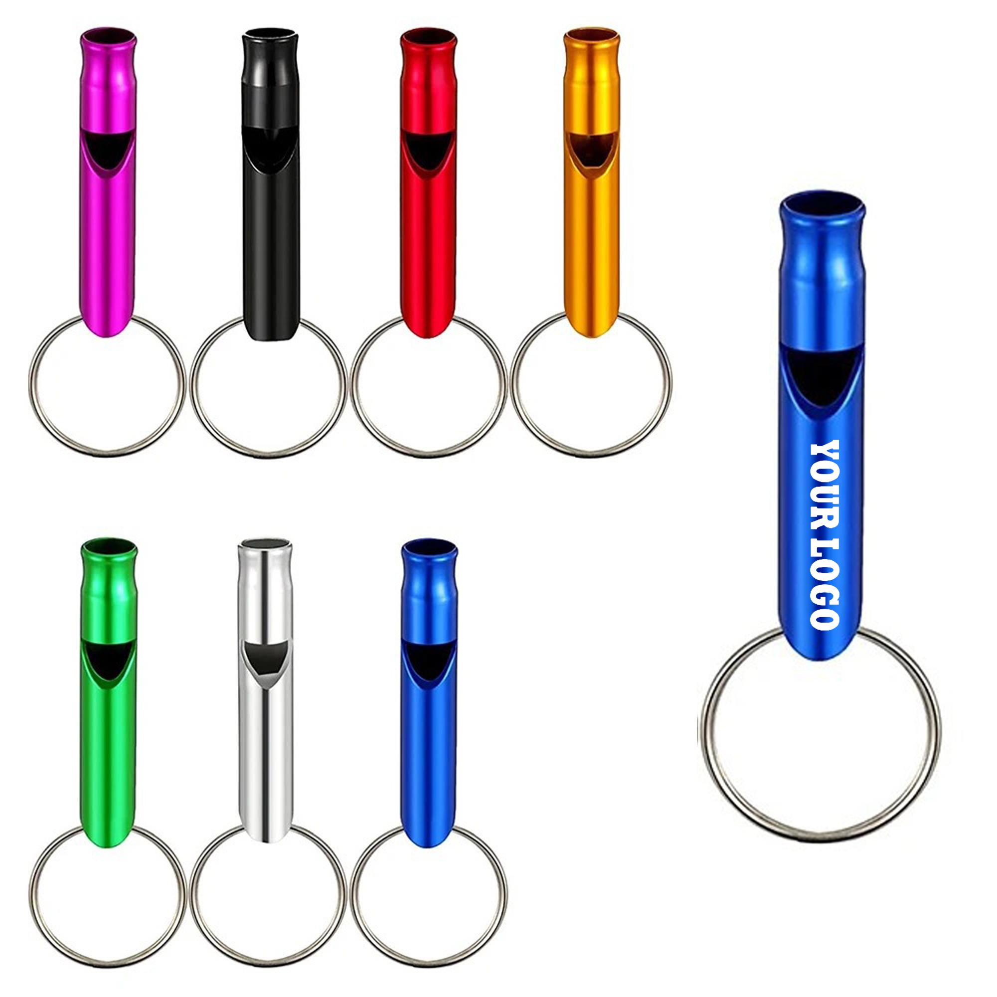 Customizable Emergency Whistle With Keychain 2