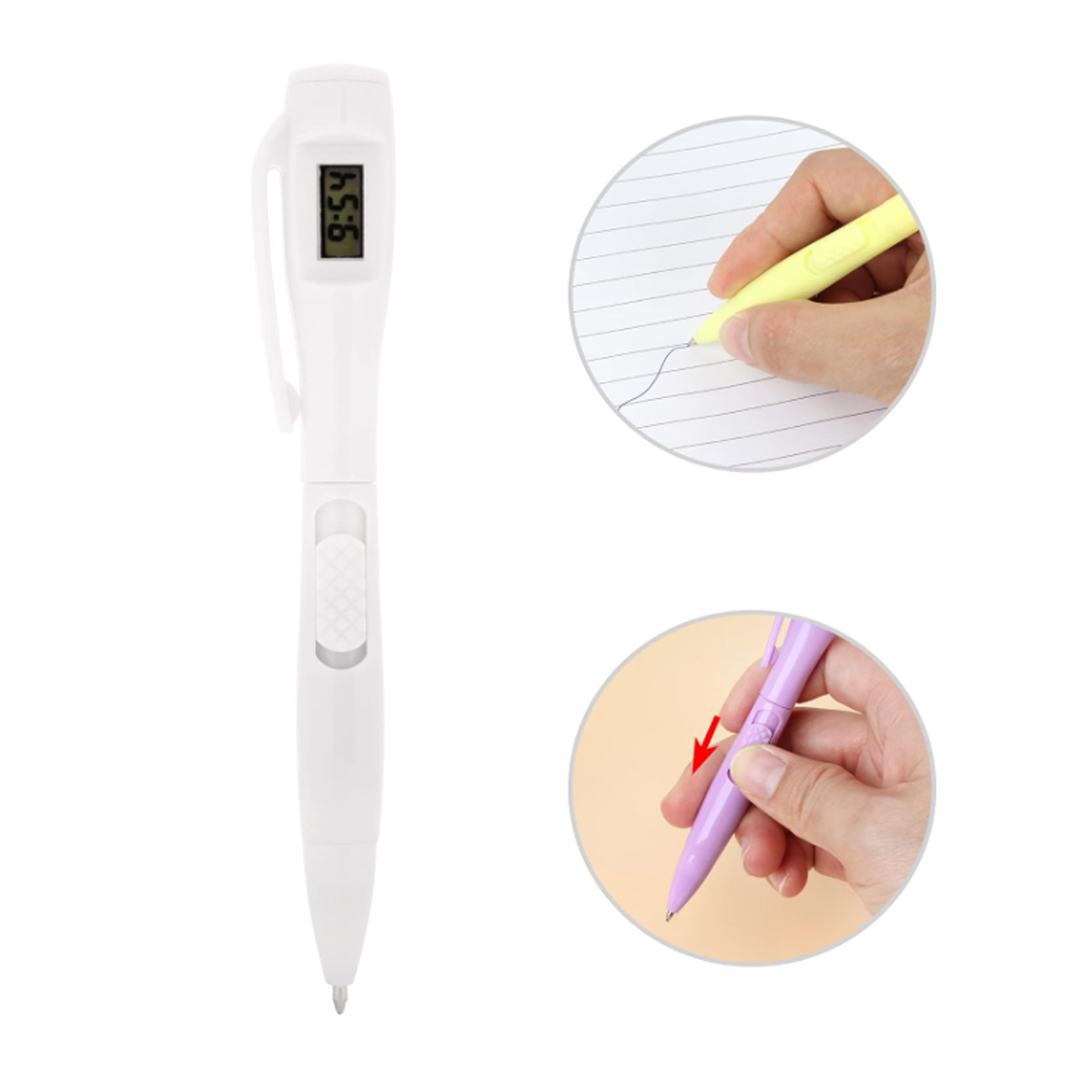 Ballpoint Pen with Built-In Digital Click Counter Display 4
