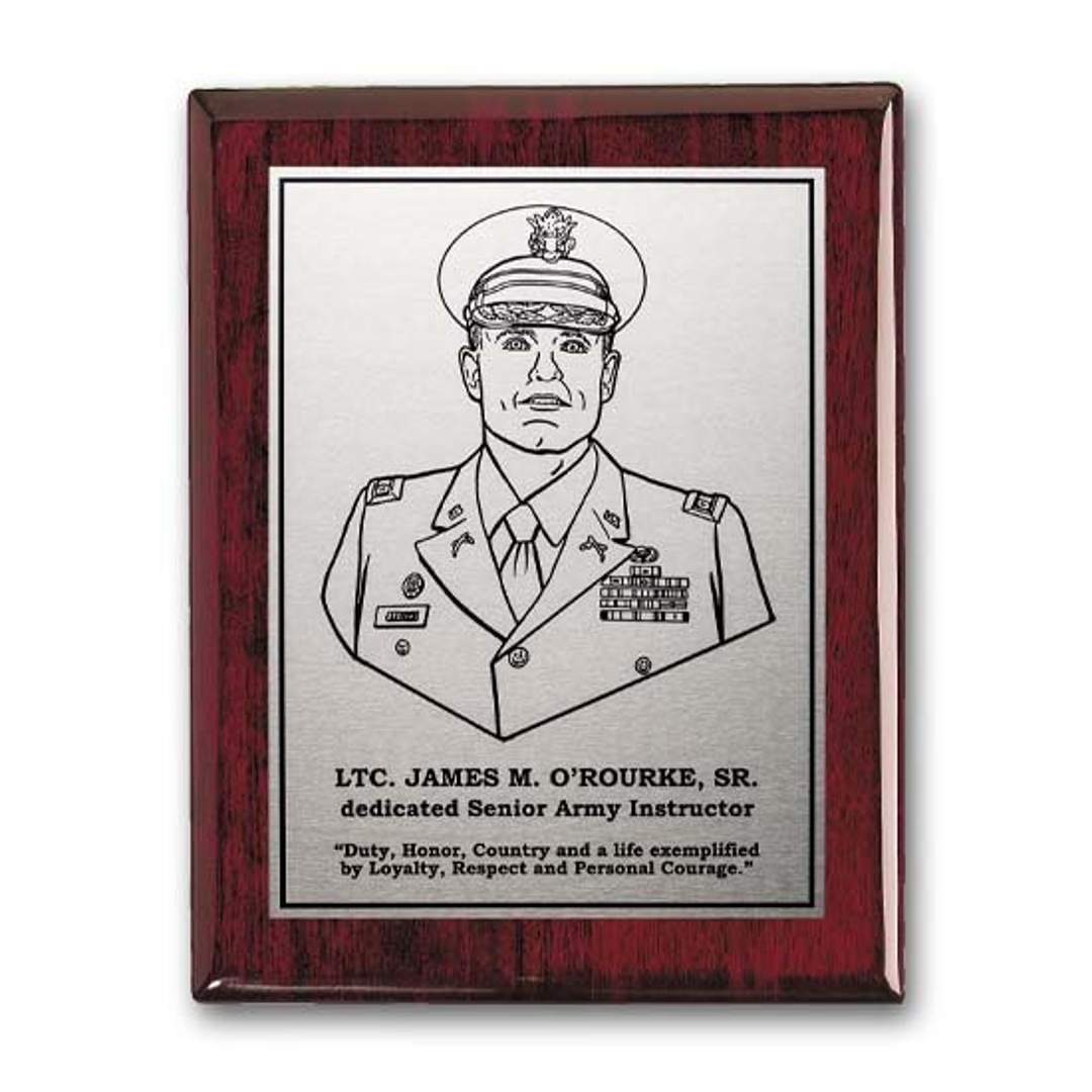 Etch/Oxidized Plaq - Rosewood 2