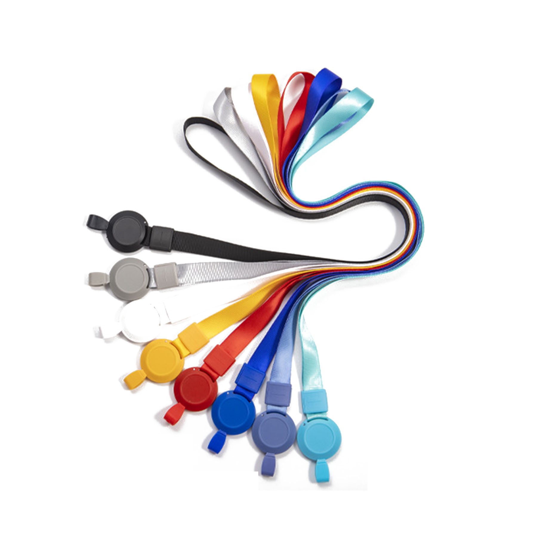 Sublimation Lanyards With Retractable Badge Reel 2