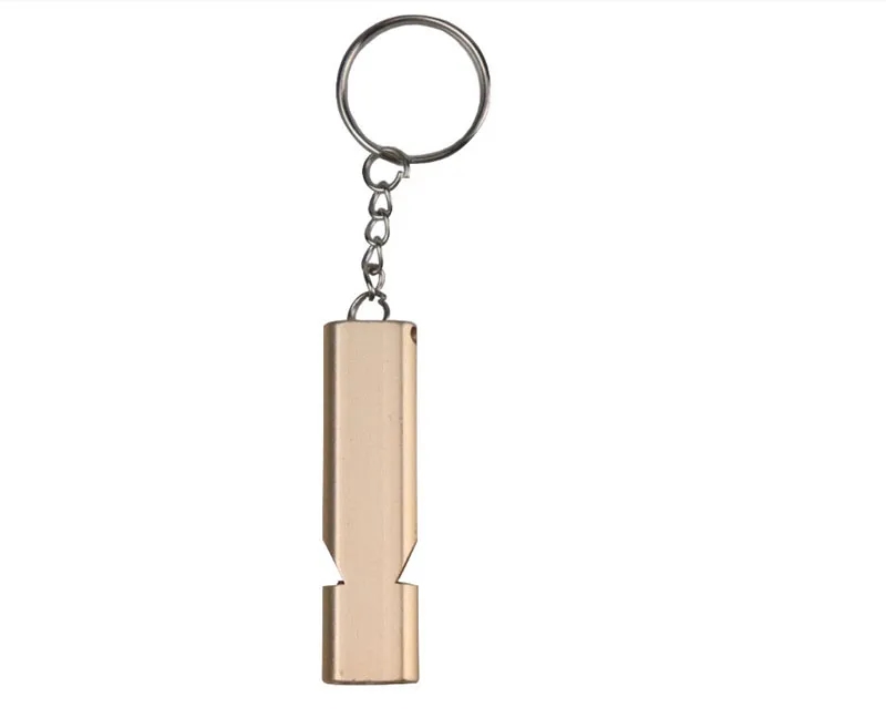 Emergency Survival Double Tube Whistle Keychain 6