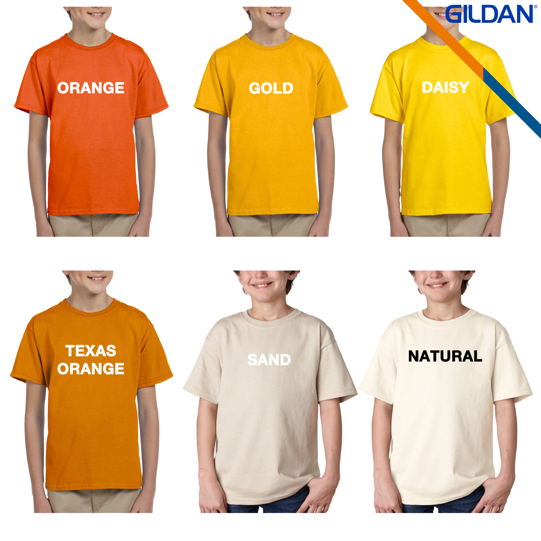 Gildan® 6.1 oz 100% Cotton Preshrunk YouthT-shirts 4
