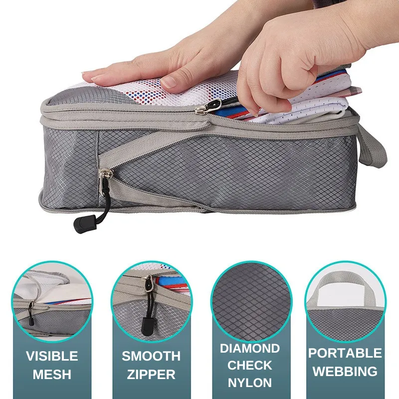 Compressible Foldable Travel Storage Bag Set (4 Pieces) 5