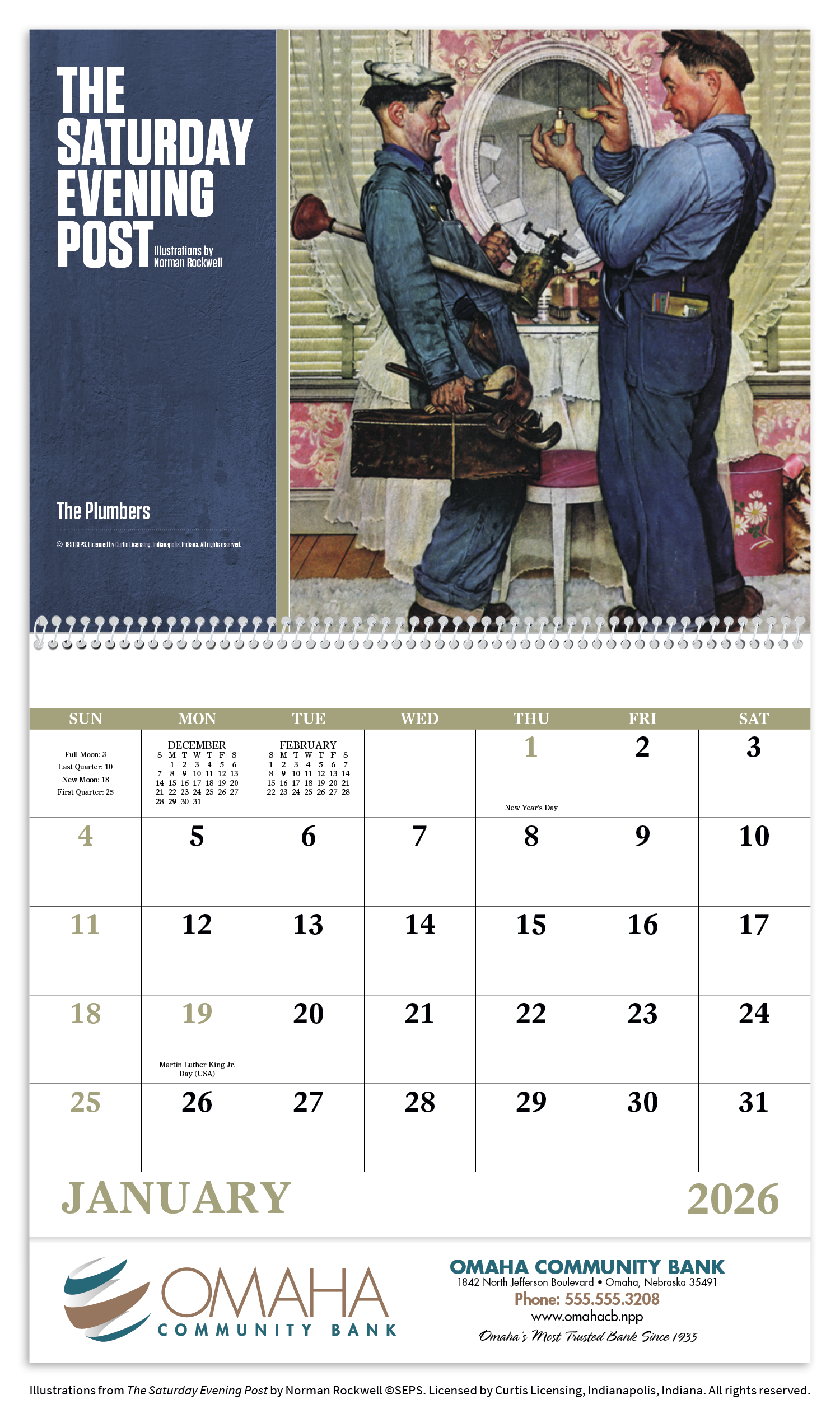 Good Value™ The Saturday Evening Post Illustrations by Norman Rockwell – Spiral Calendar 53