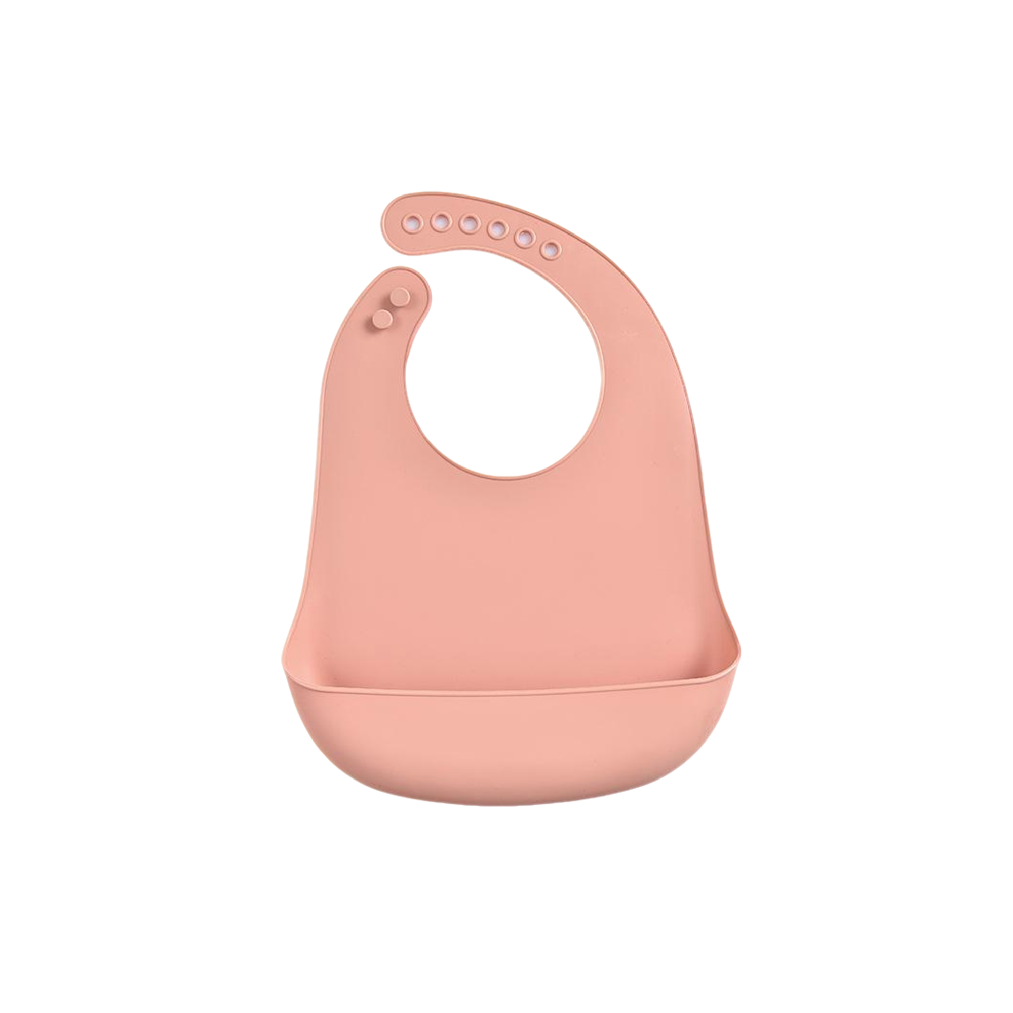 Silicone Baby Bib With Deep Catch Pocket 11.8 X 9" 25