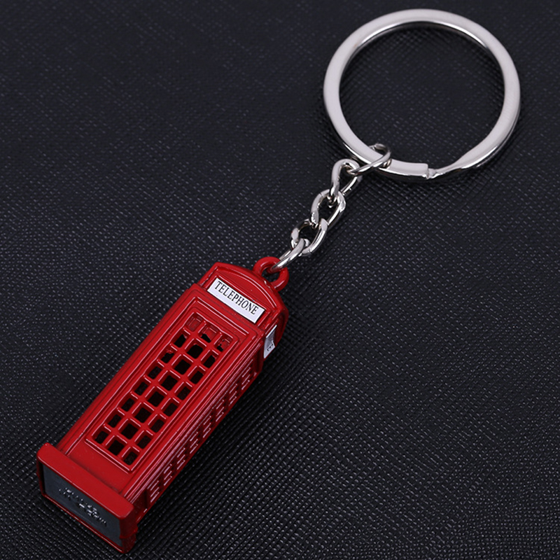 Creative Telephone Booth Keychain 2