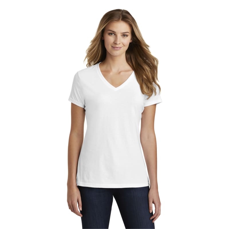 Port & Company Women's Fan Favorite Blend V-Neck Tee. 43