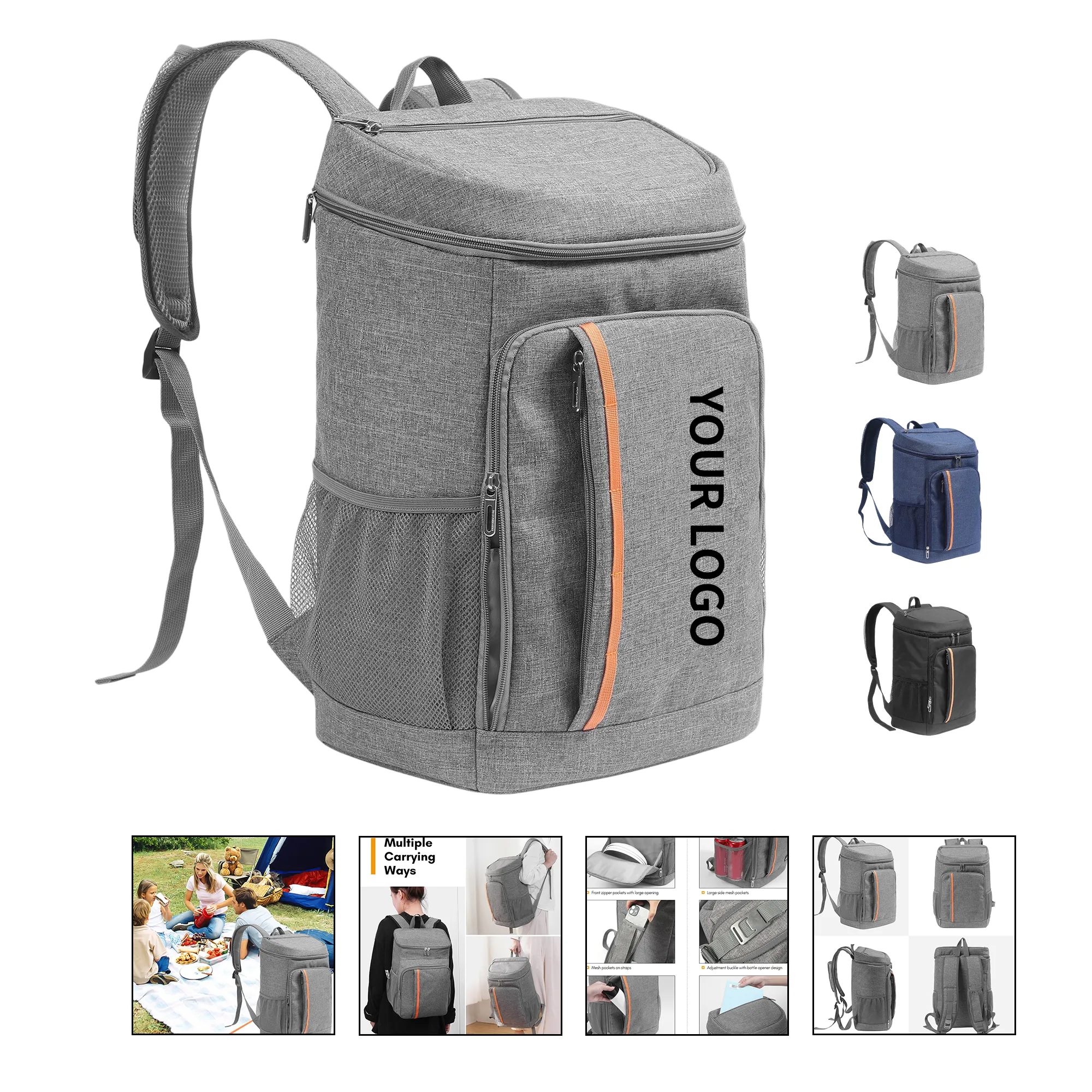 Insulated Backpack Cooler Lunch Bag 2