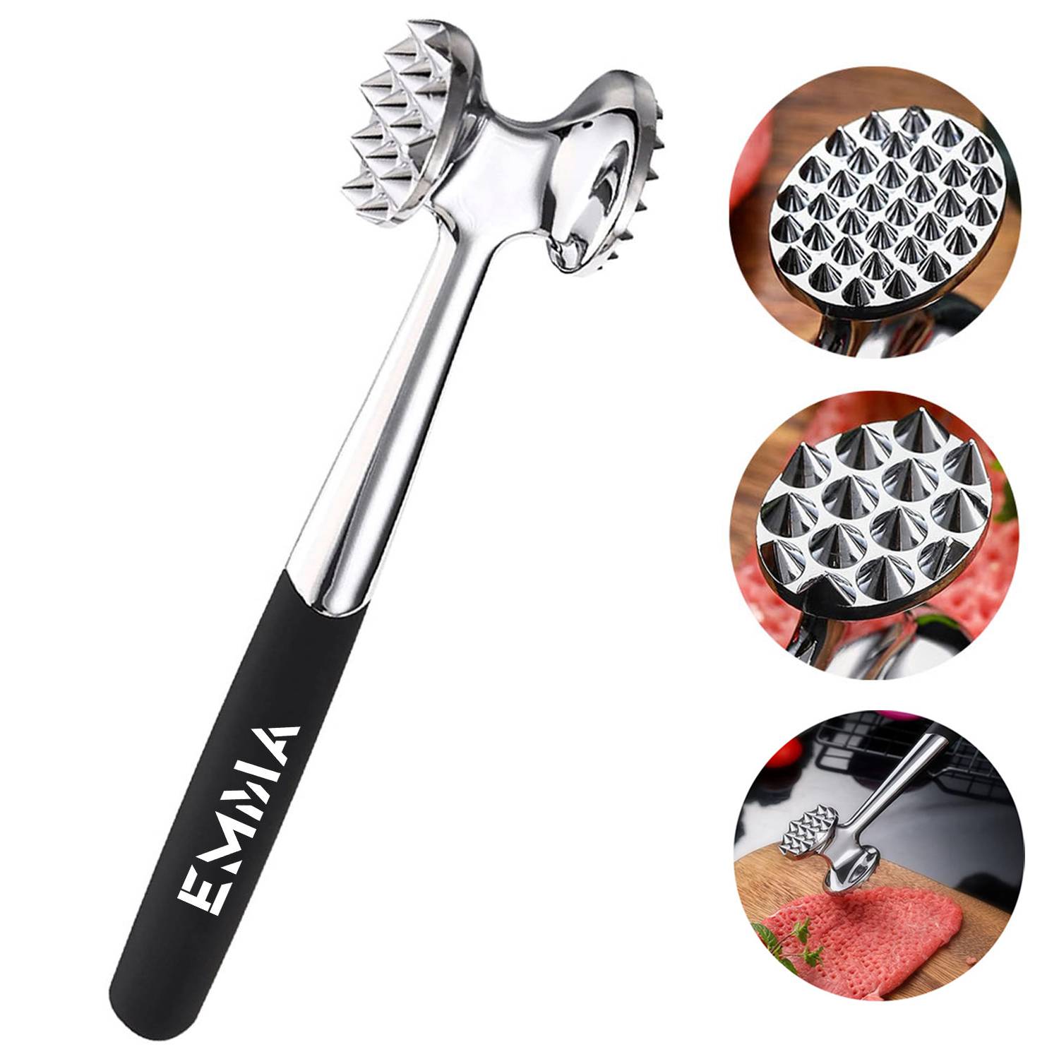 Meat Tenderizer Hammer Mallet Tool for Pounding Beef Steak 3