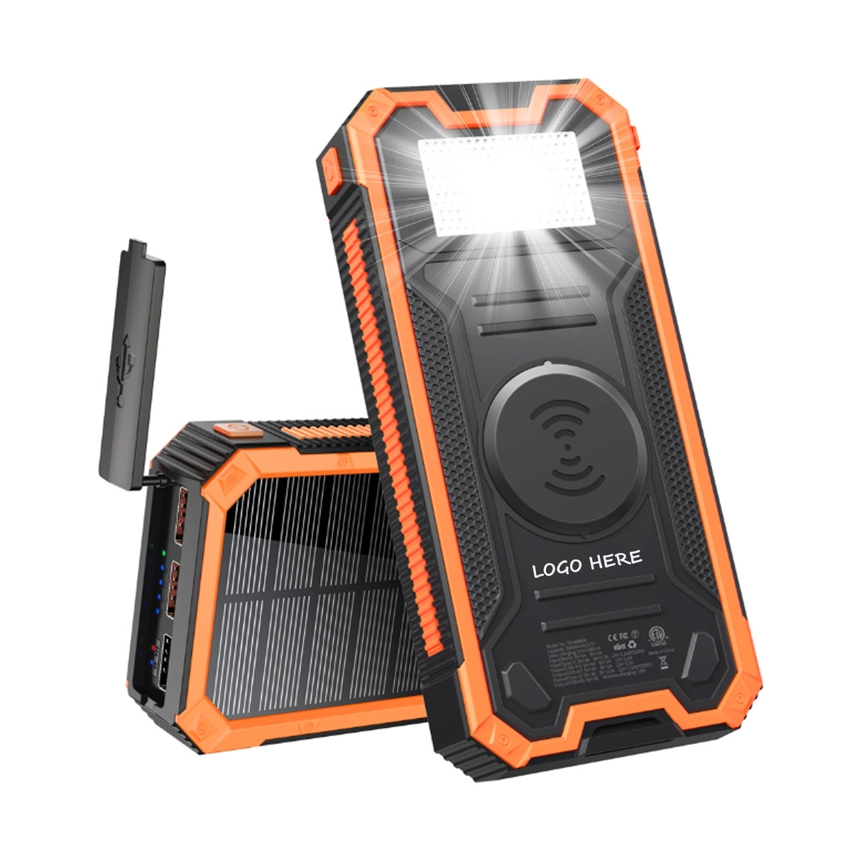 Solar Powered Wireless Charging Power Bank 2