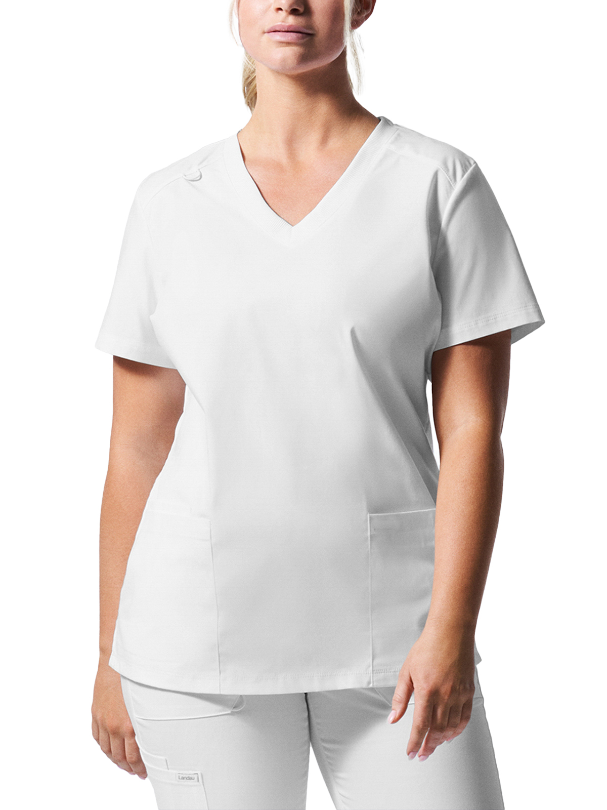 Landau - ProFlex - Women's Three-Pocket V-Neck Top 13