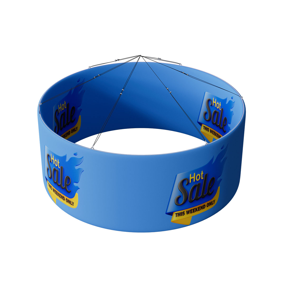 15ft Circle Hanging Banner Kit 4