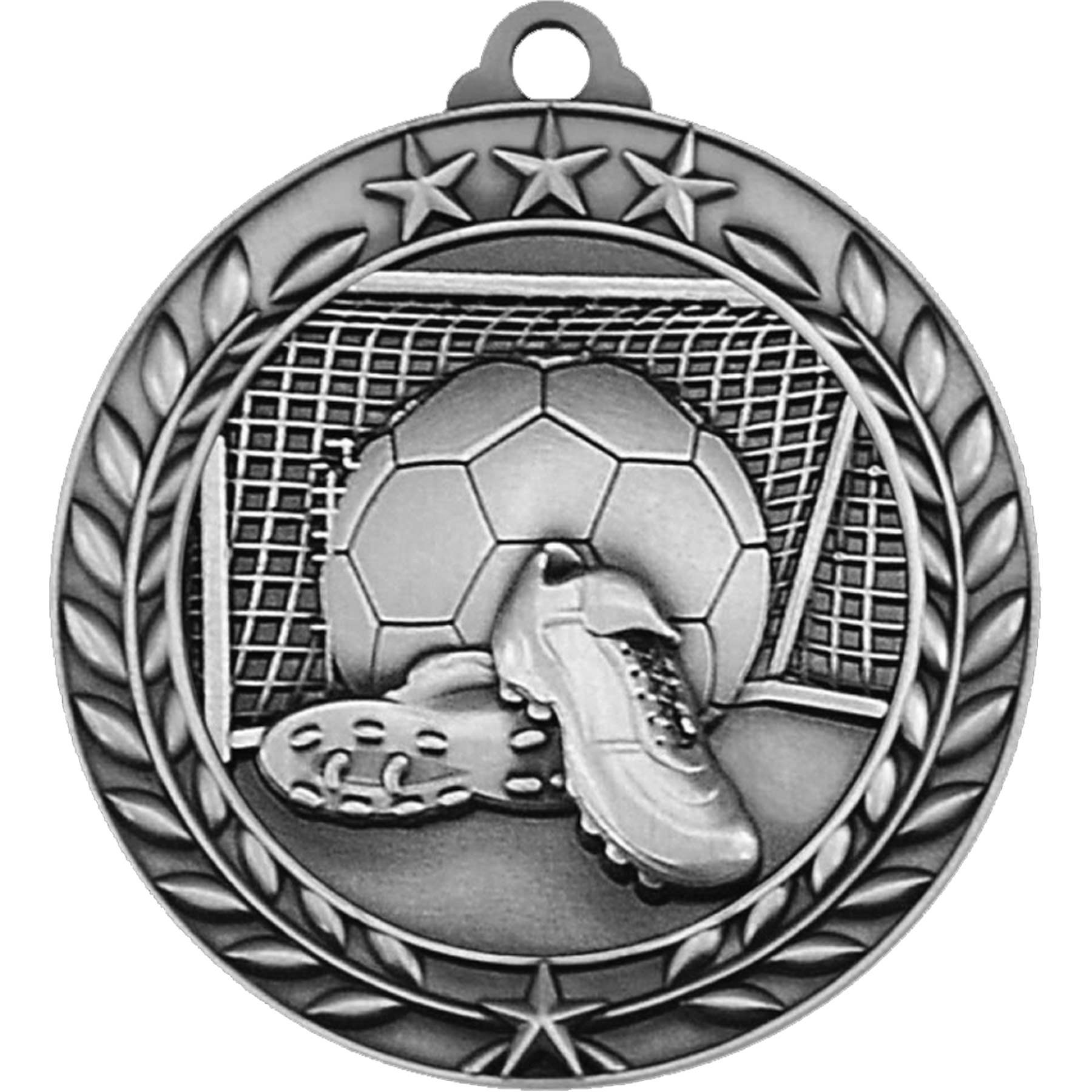 Stock Small Academic & Sports Laurel Medals: Soccer 4