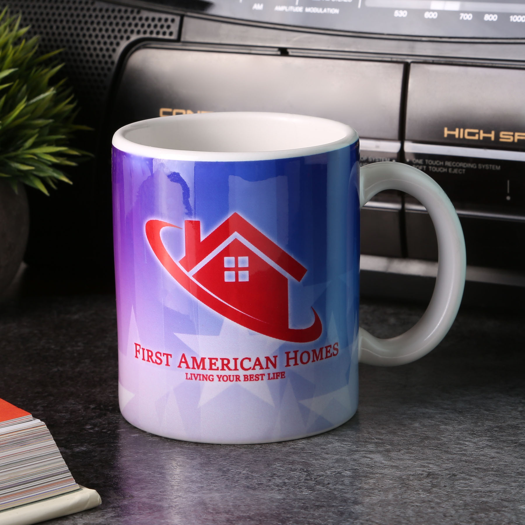 USA Full Color 11oz White Ceramic Mug