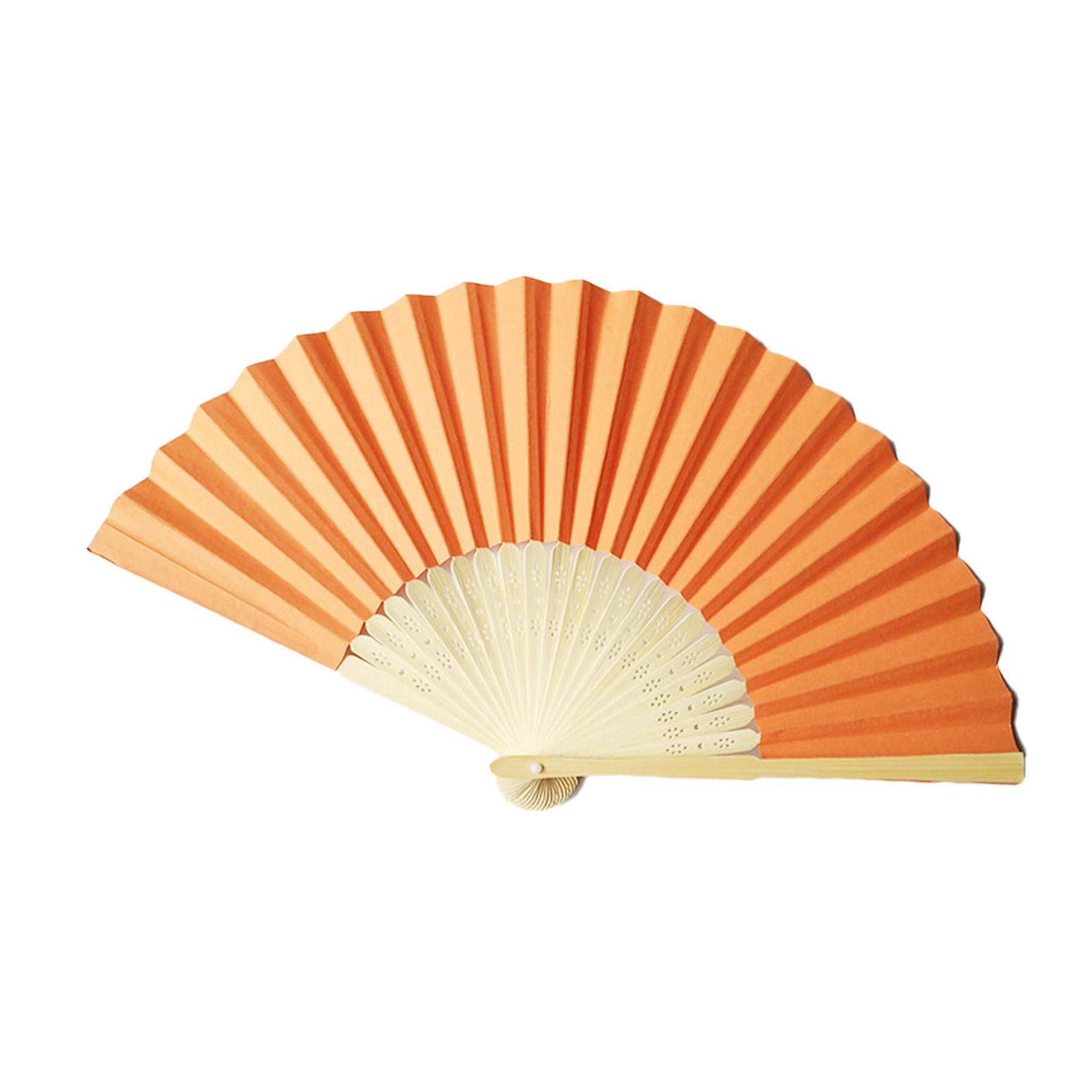 Full-Color Foldable Paper Bamboo Hand Fan 3