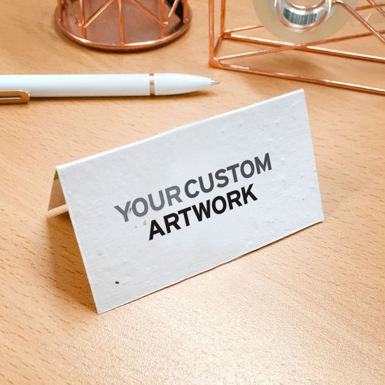 Single-Sided Seed Paper Folded Business Cards 3