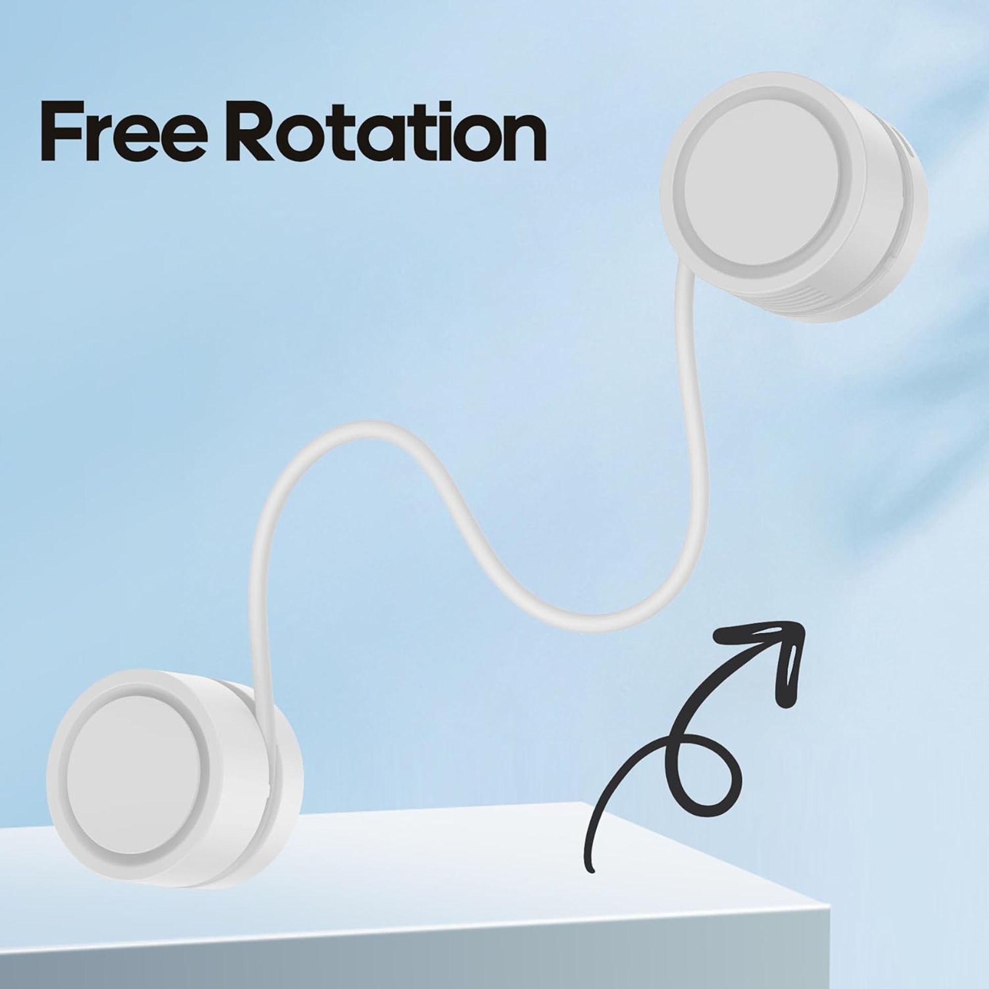 Rechargeable Necklace Cooling Fan 2