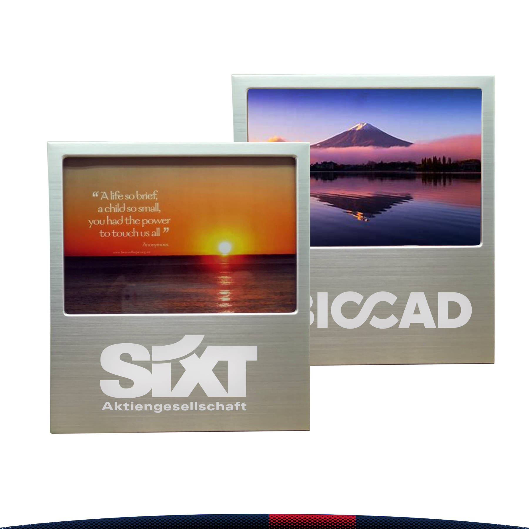 6 inch Textured Metal Photo Frame 1