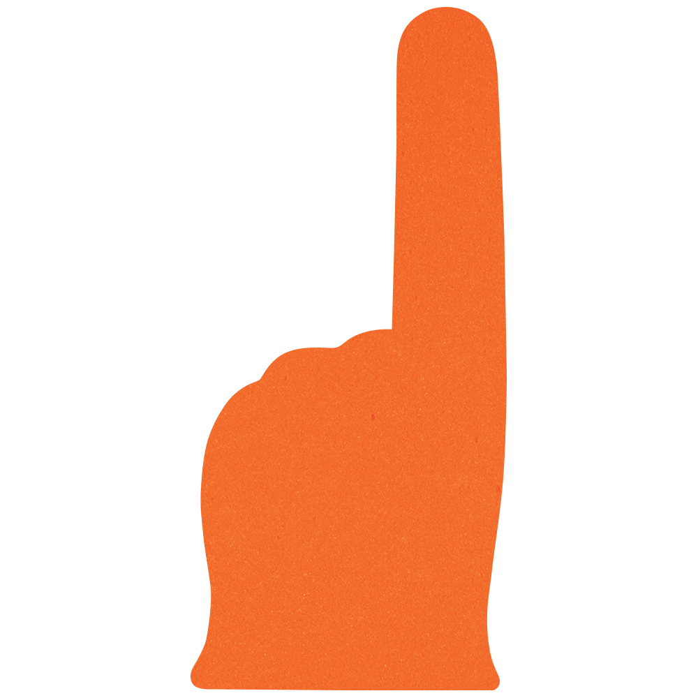 8" Classic #1 Finger Foam Mini 14