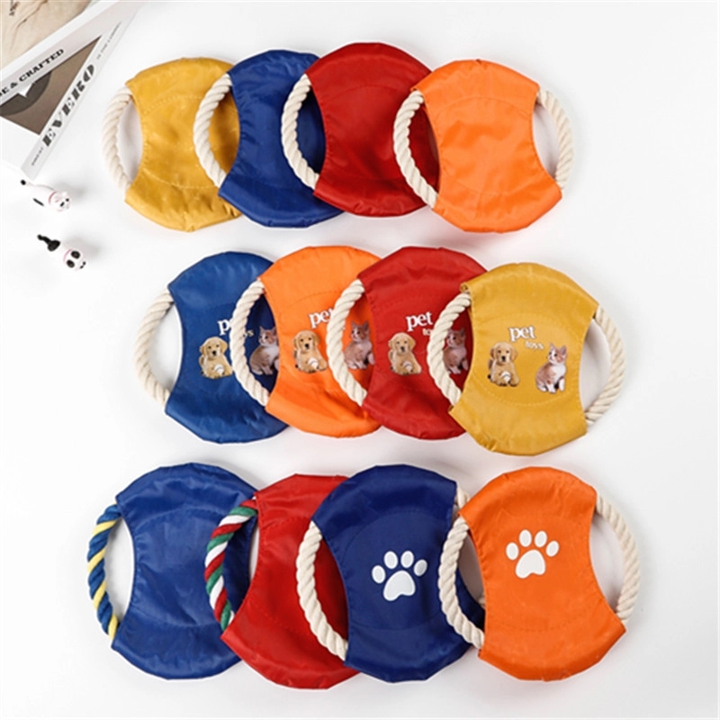 Pet Fabric Rope Flying Saucer Toy 3