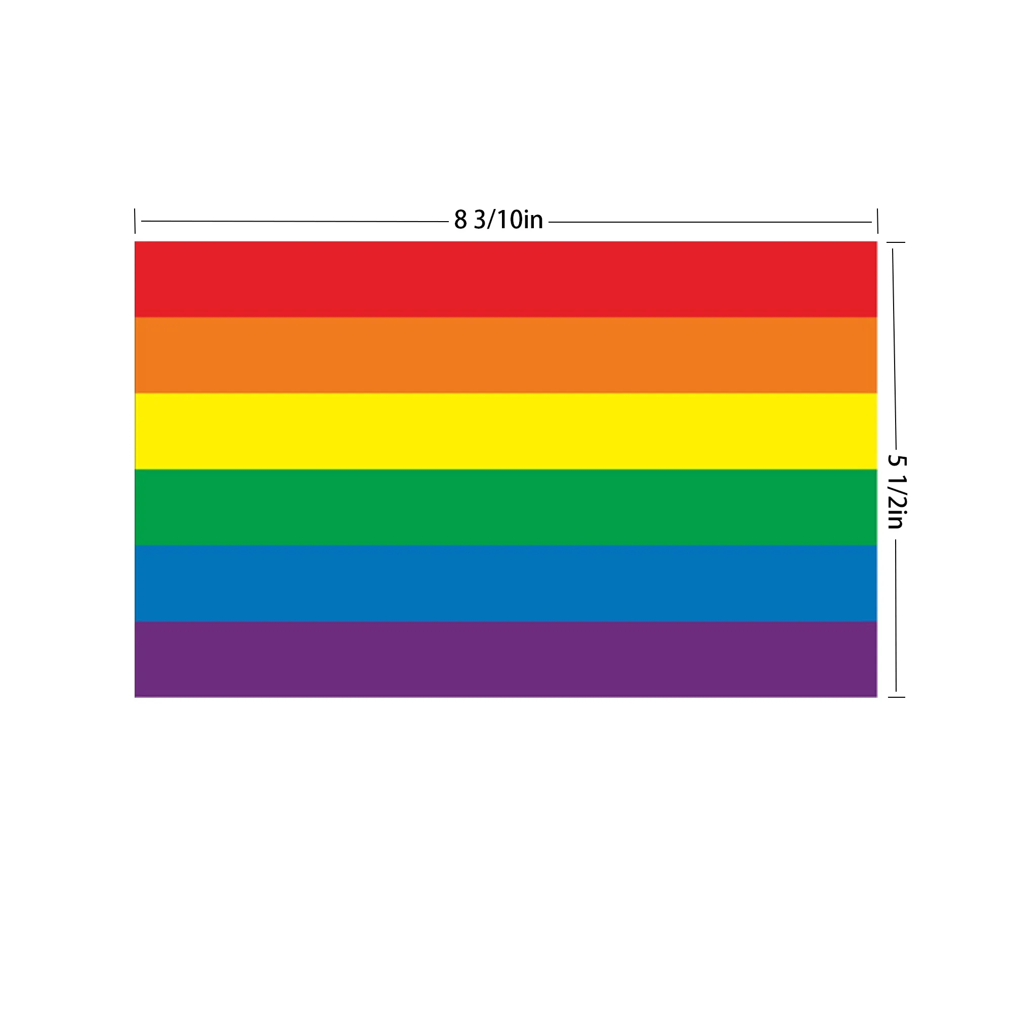 LGBTQ Pride Hand Held Rainbow Flag 5
