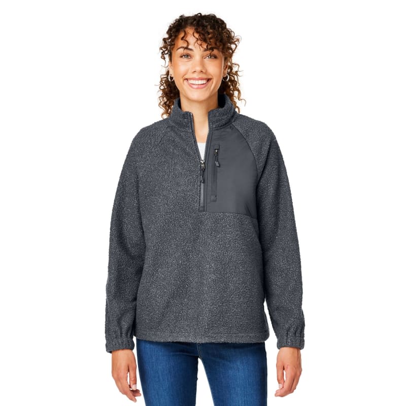 North End Ladies' Aura Sweater Fleece Quarter-Zip 12