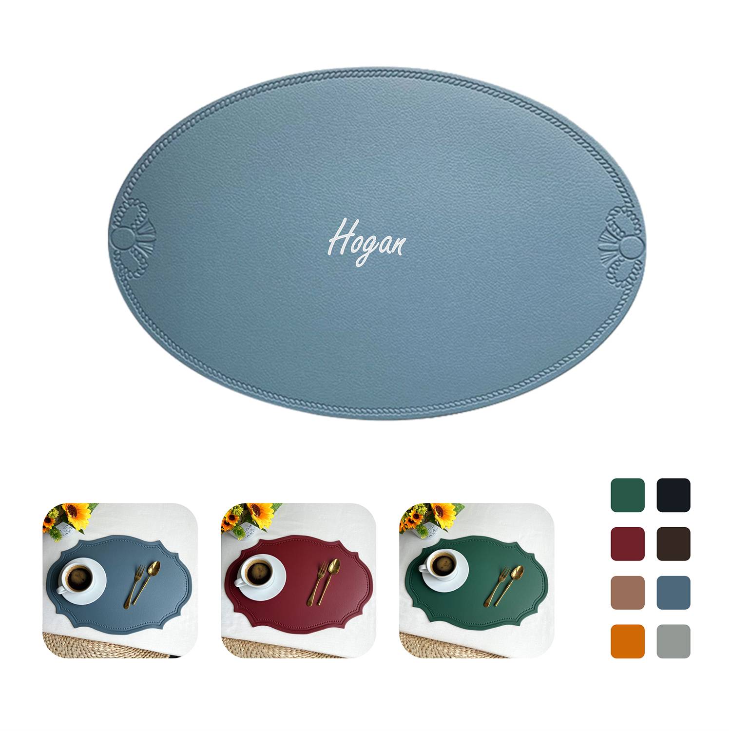 Leather Placemat Insulated Mat 2