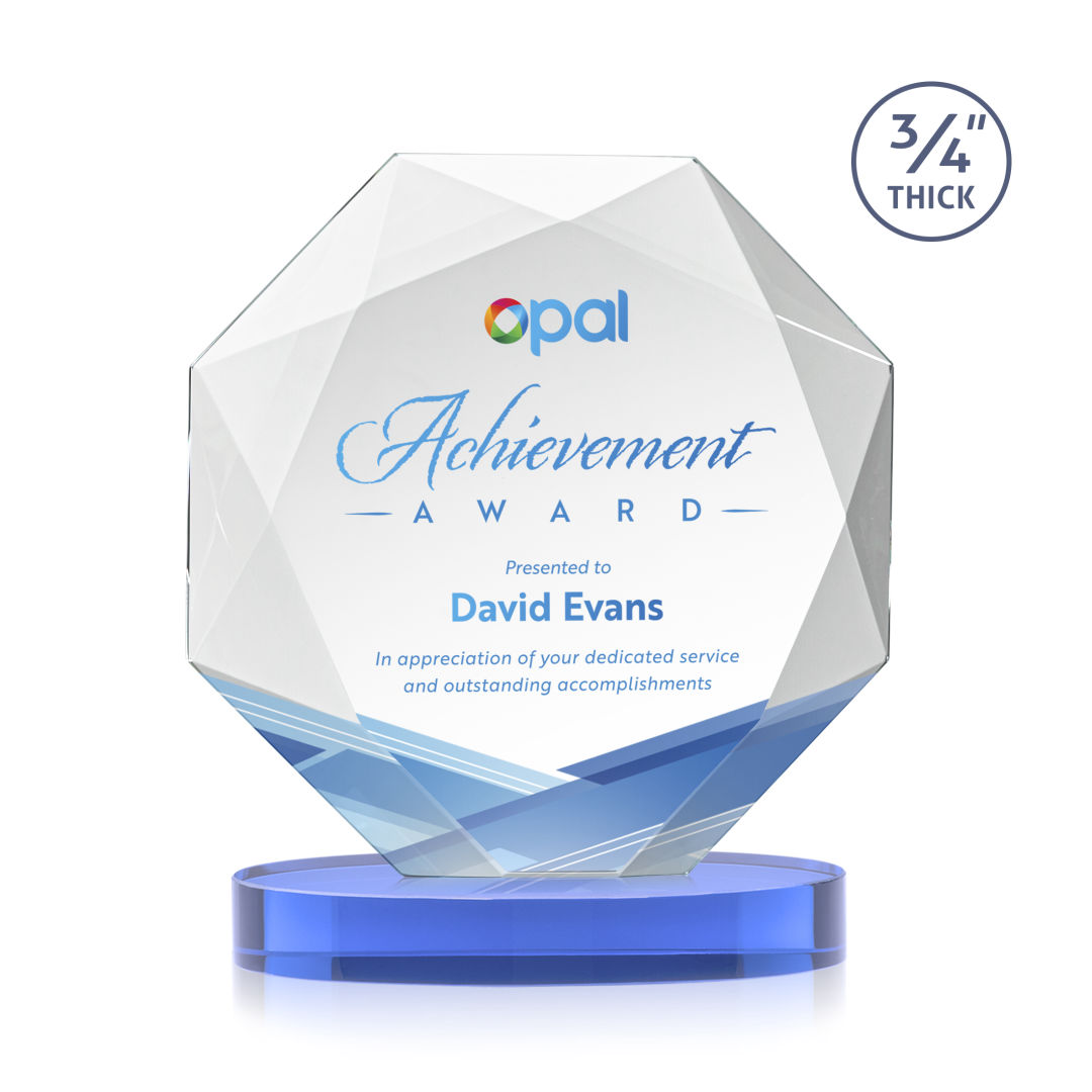 Bradford VividPrint™ Award on Alberton Base - Sky Blue 2