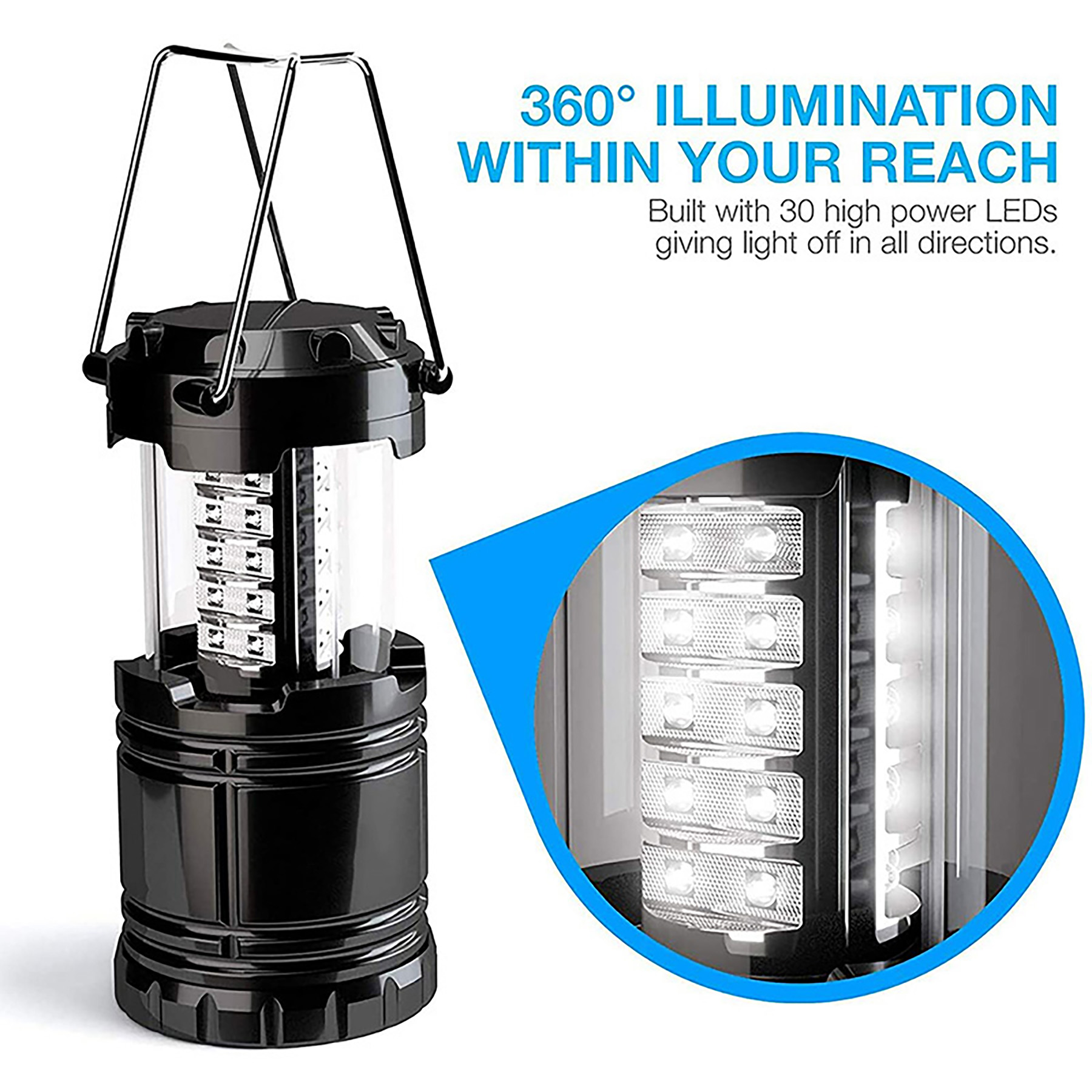 Portable LED Camping Lantern Flashlight 3
