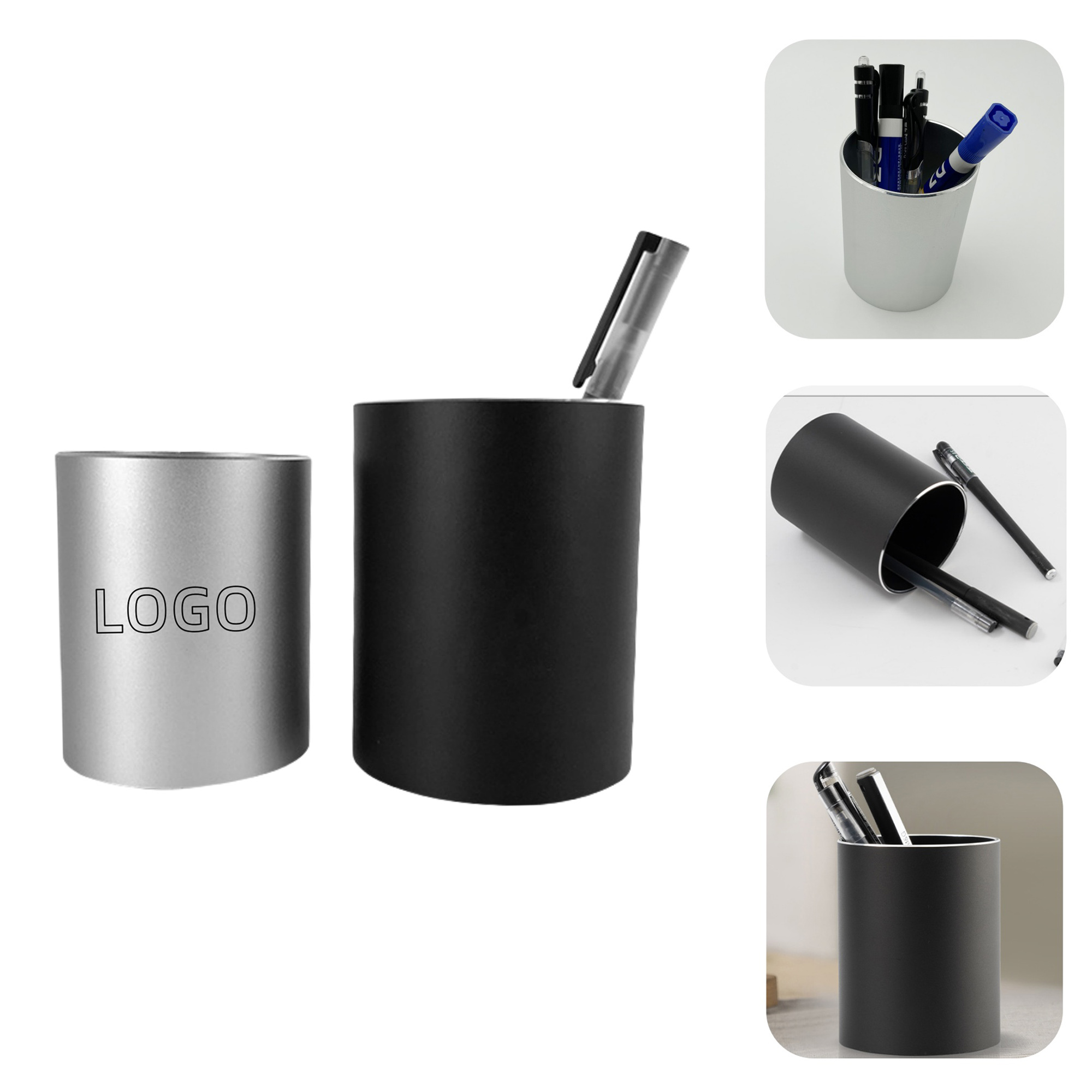 Steel Pen Holder and Desk Organizer Cup 3