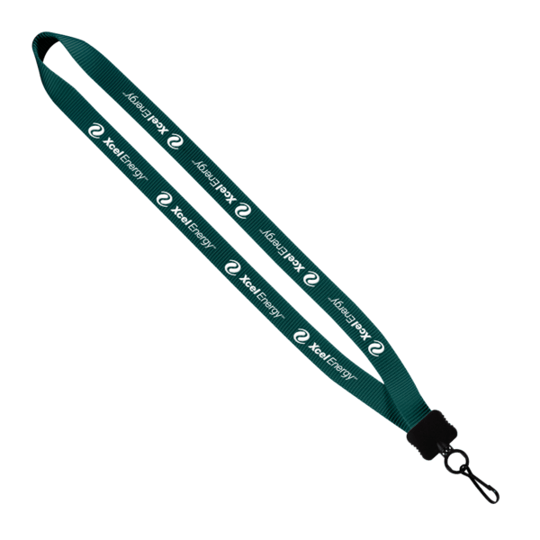 3/4" Smooth Nylon Lanyard with Plastic Clamshell, O-Ring & Metal Swivel Sna 40