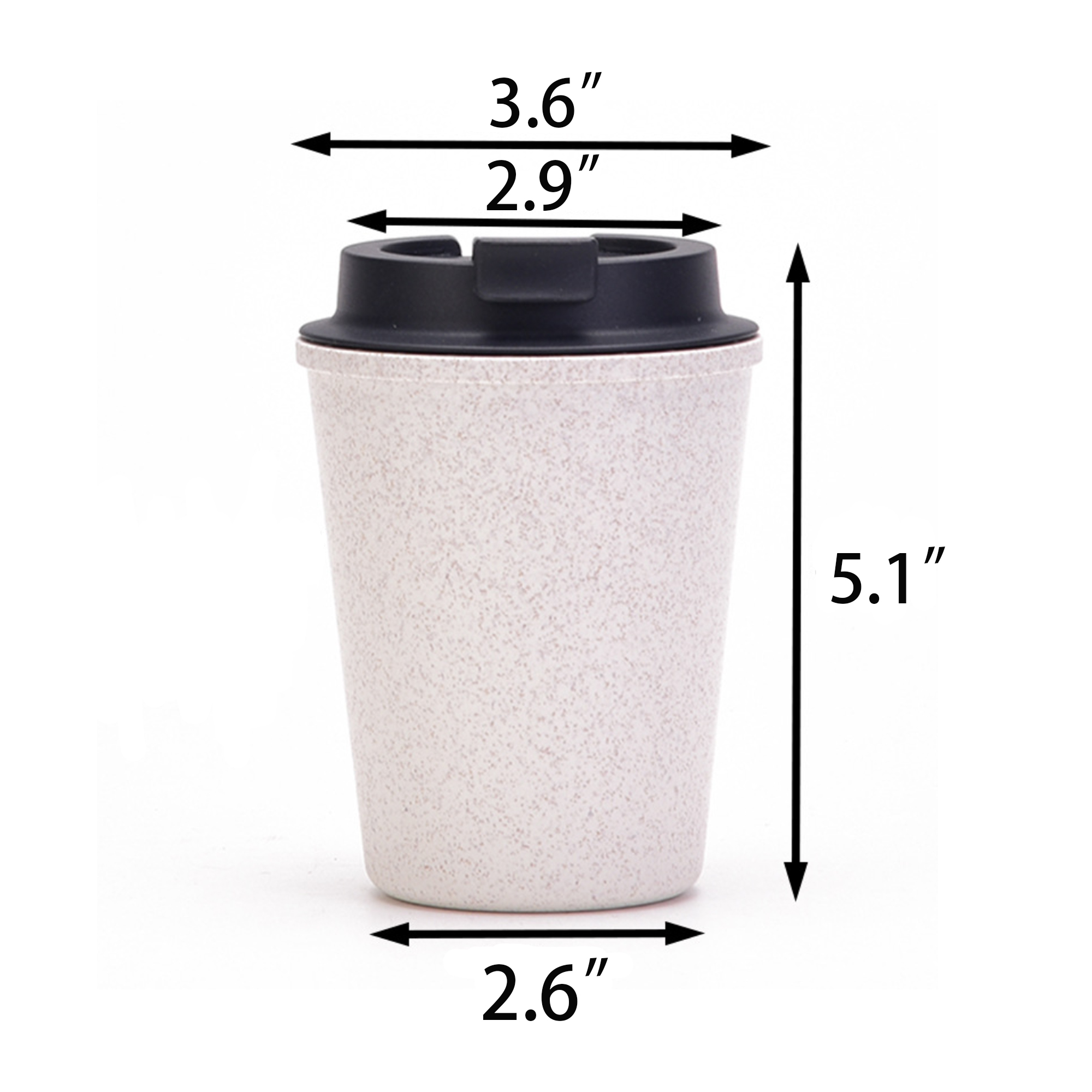 12oz Plastic Double Wall Coffee Cup 3
