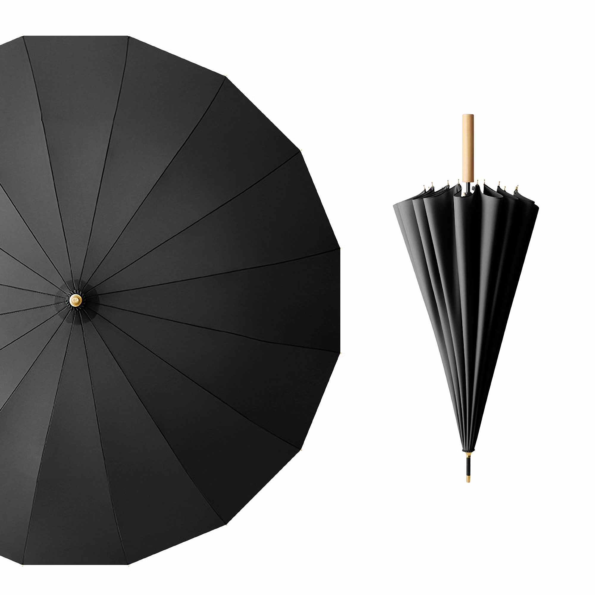 Long Handle Aluminum Automatic Umbrella 2