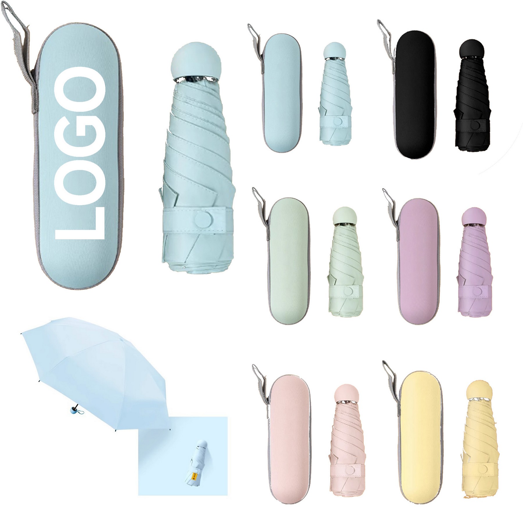 Small Mini Umbrella With Case