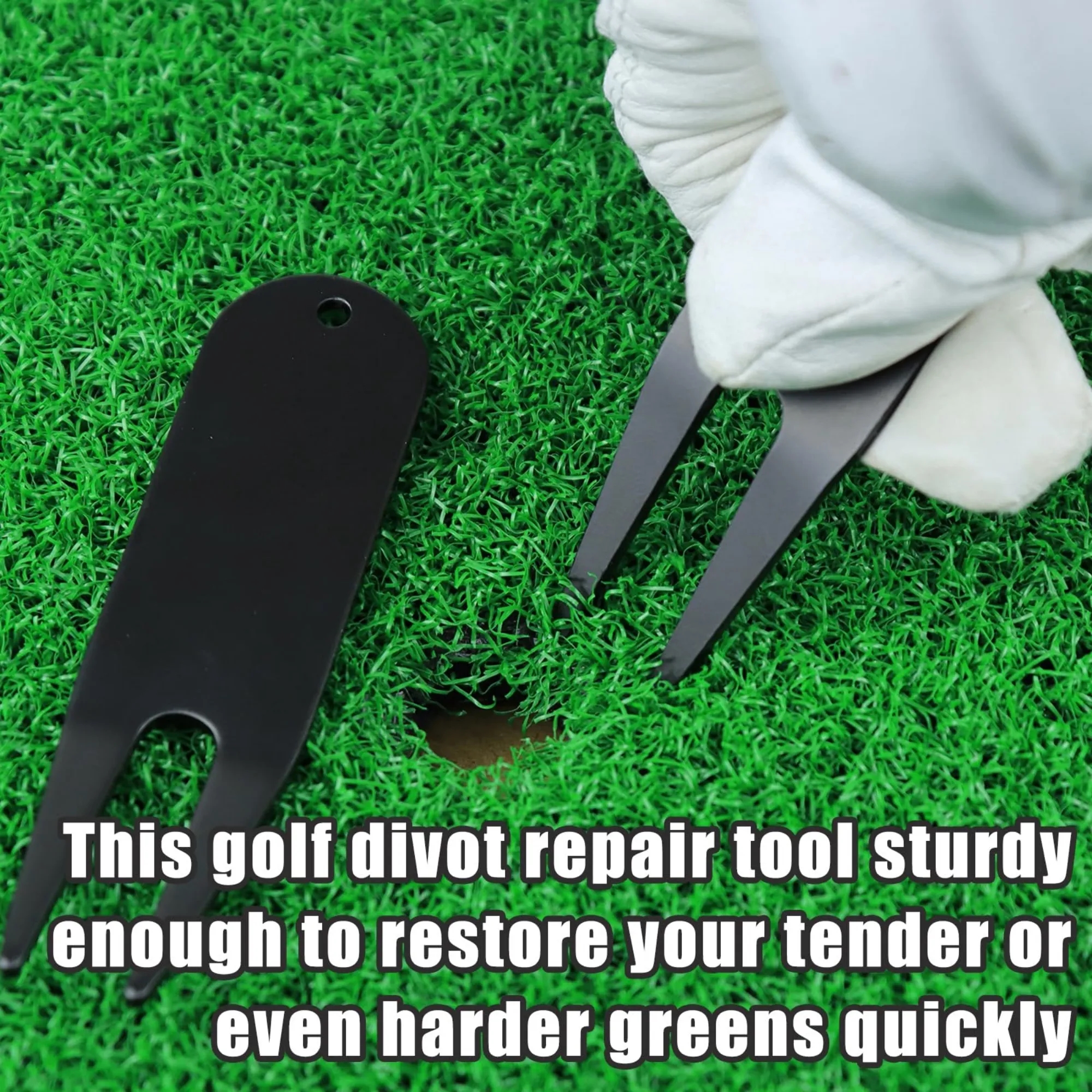 Golf Divot Repair Tool Pocket Size Portable Cleaner 10