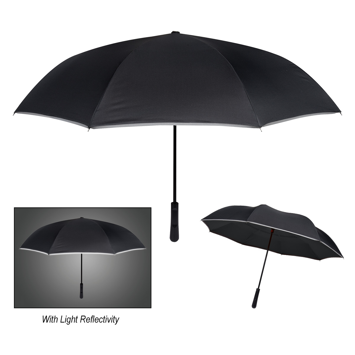 48" Arc Reflective Edge Inversion Umbrella 8