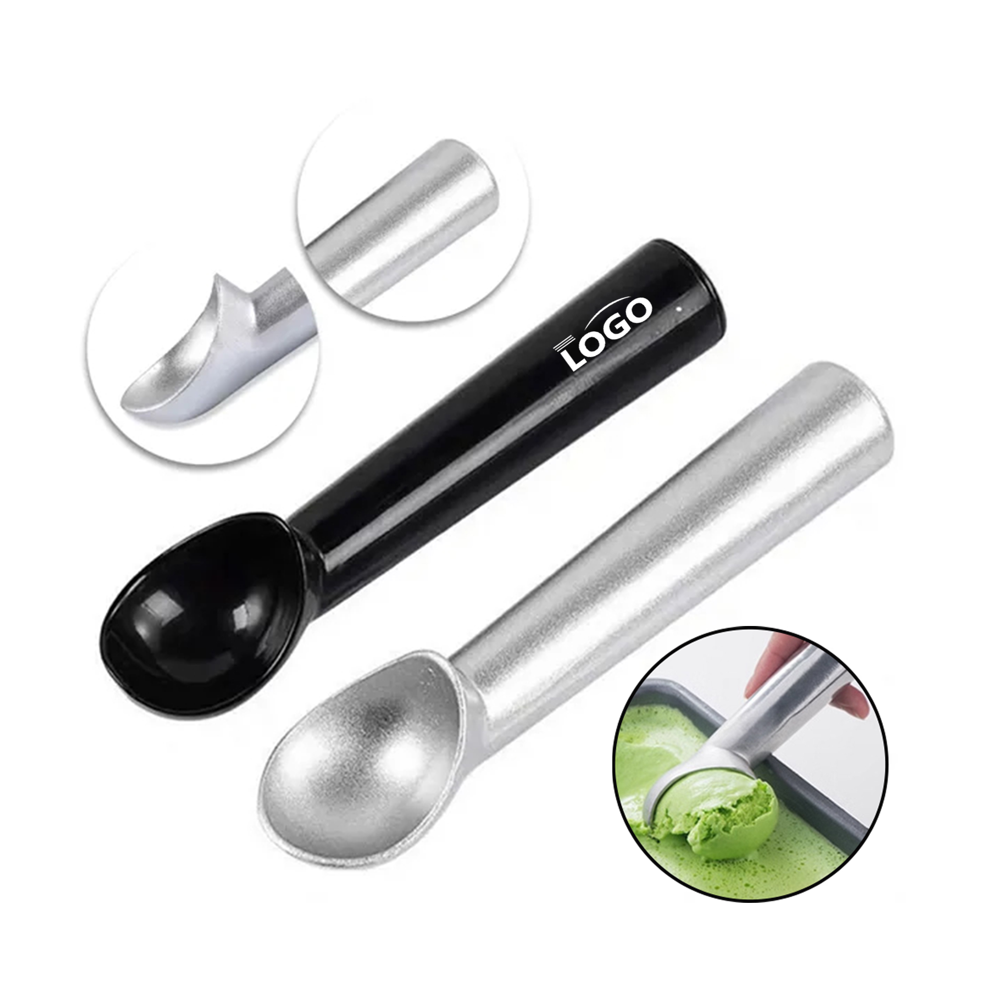 Aluminum Ice Cream Spoon Scoop Digger 2